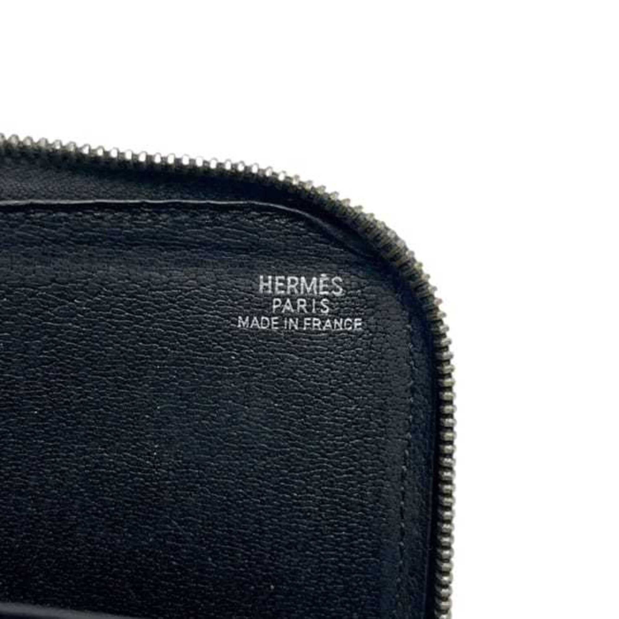 Hermes Hermes Coin Case Remix ec-25317 Black Purse Leather Box Calf HERMES L-shaped Mini Wallet Compact Men's Women's Size ONE SIZE - 8 Thumbnail