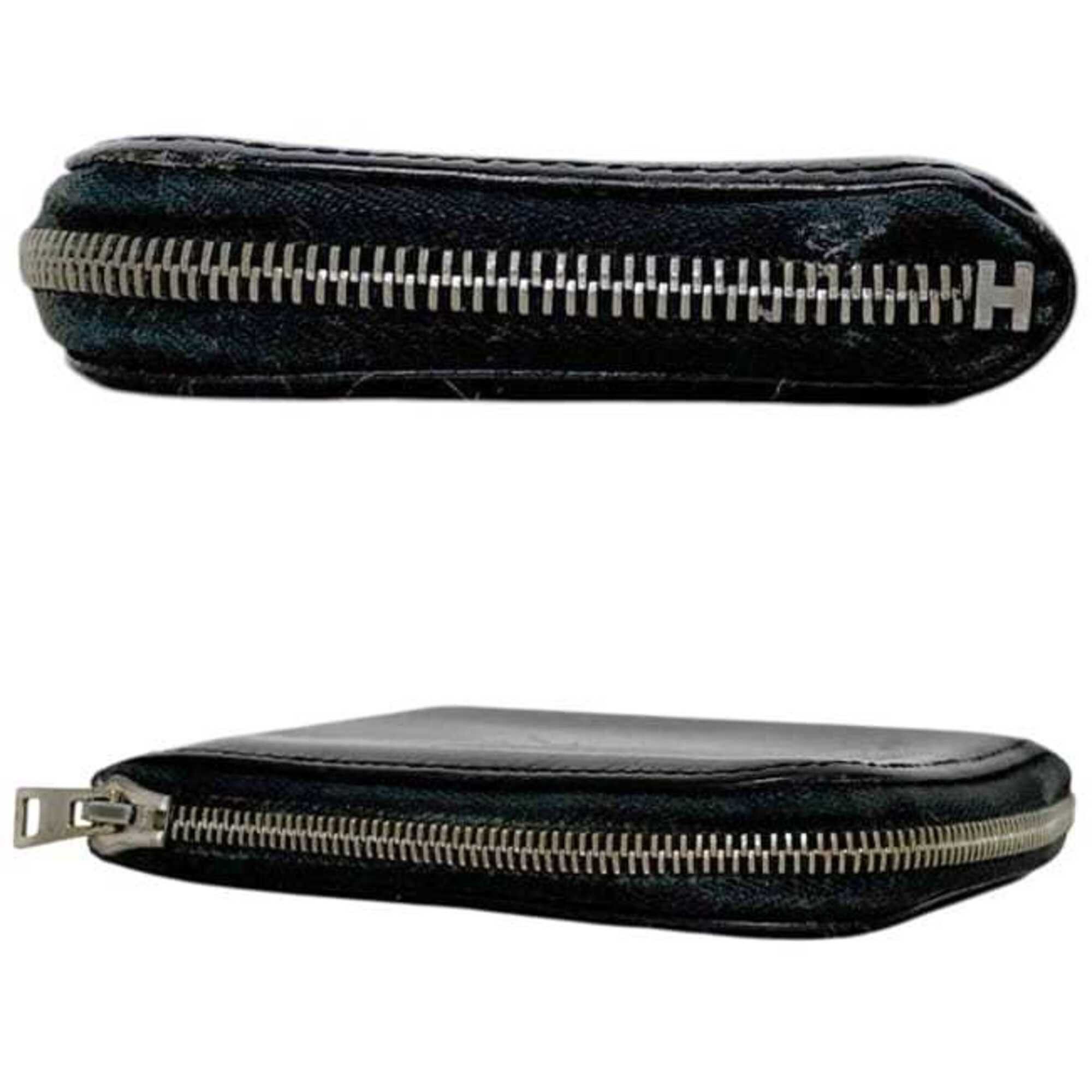 Hermes Hermes Coin Case Remix ec-25317 Black Purse Leather Box Calf HERMES L-shaped Mini Wallet Compact Men's Women's Size ONE SIZE - 3 Thumbnail