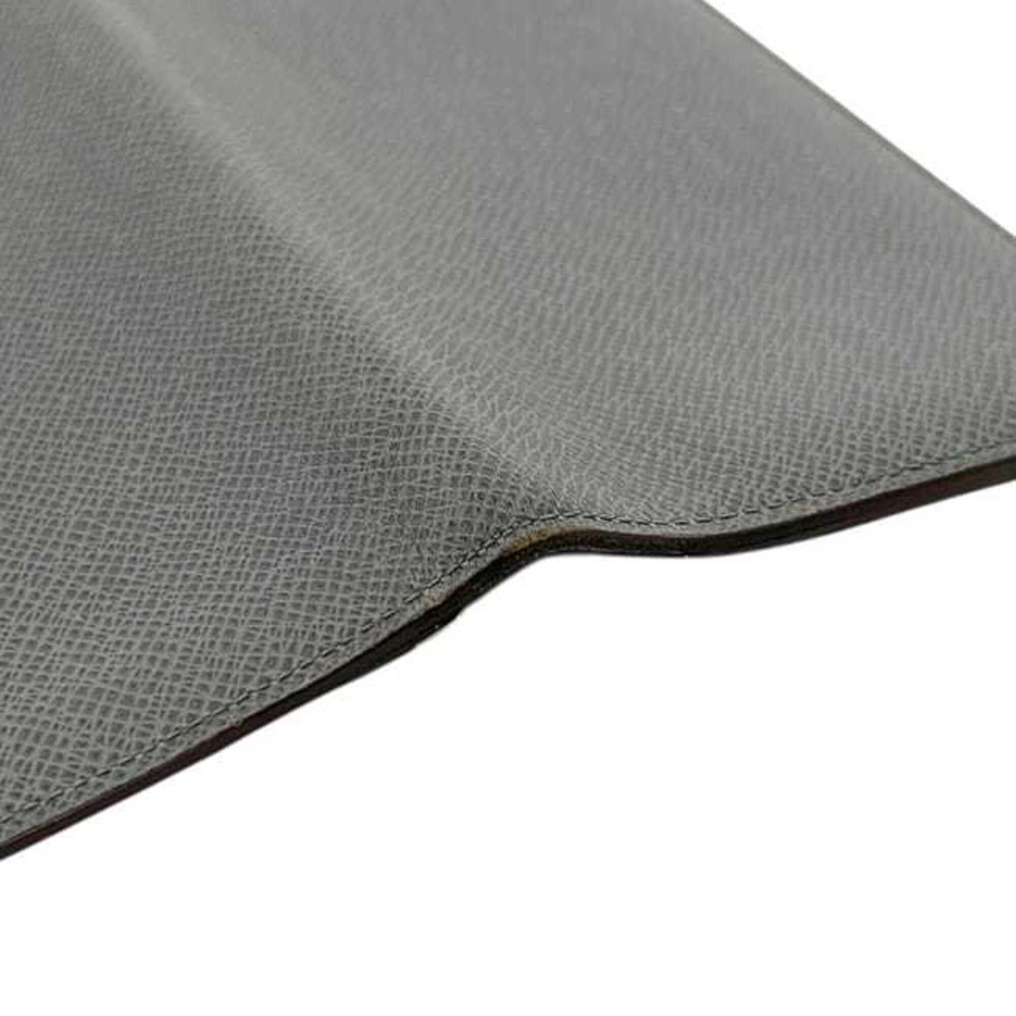 Louis Vuitton Louis Vuitton Bi-fold Long Wallet Portefeuille Brazza Grey Glacier Taiga M32653 Leather SP4162 LOUIS VUITTON Size ONE SIZE - 8 Thumbnail