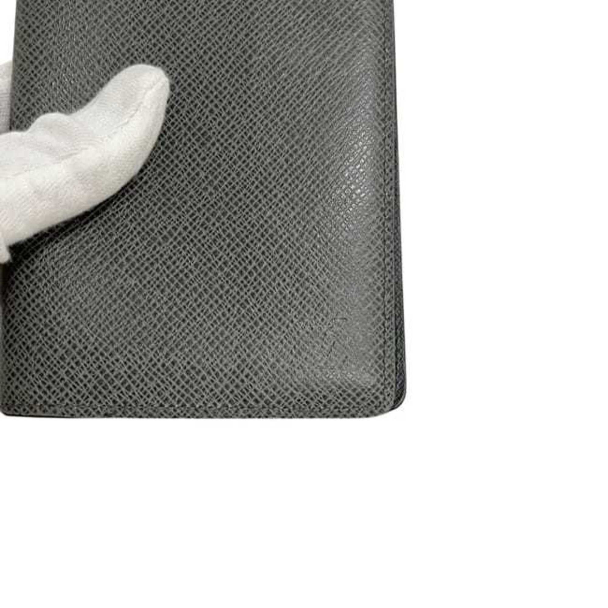 Louis Vuitton Louis Vuitton Bi-fold Long Wallet Portefeuille Brazza Grey Glacier Taiga M32653 Leather SP4162 LOUIS VUITTON Size ONE SIZE - 9 Thumbnail