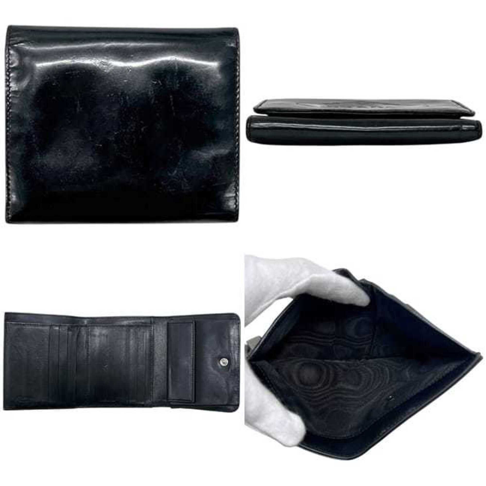 Prada Prada Tri-fold Wallet ec-25261 Black NERO Compact Patent Leather PRADA Enamel Folding Women's Men's Mark Size ONE SIZE - 3 Thumbnail