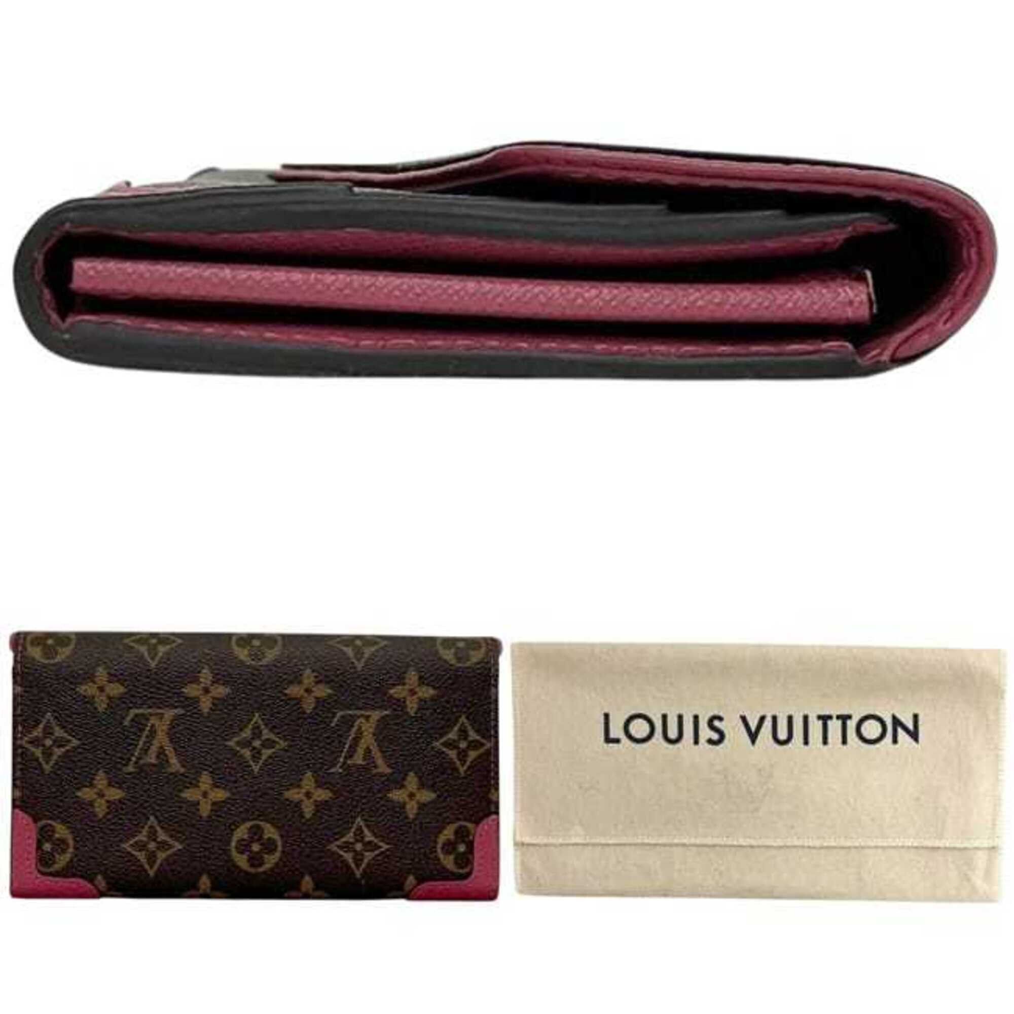 Louis Vuitton Louis Vuitton Bi-fold Long Wallet Portefeuille Sarah Retiro f-25311 Brown Pink Rose Bruyère Monogram M62043 Leather MI3167 LOUIS VUITTON Size ONE SIZE - 3 Thumbnail