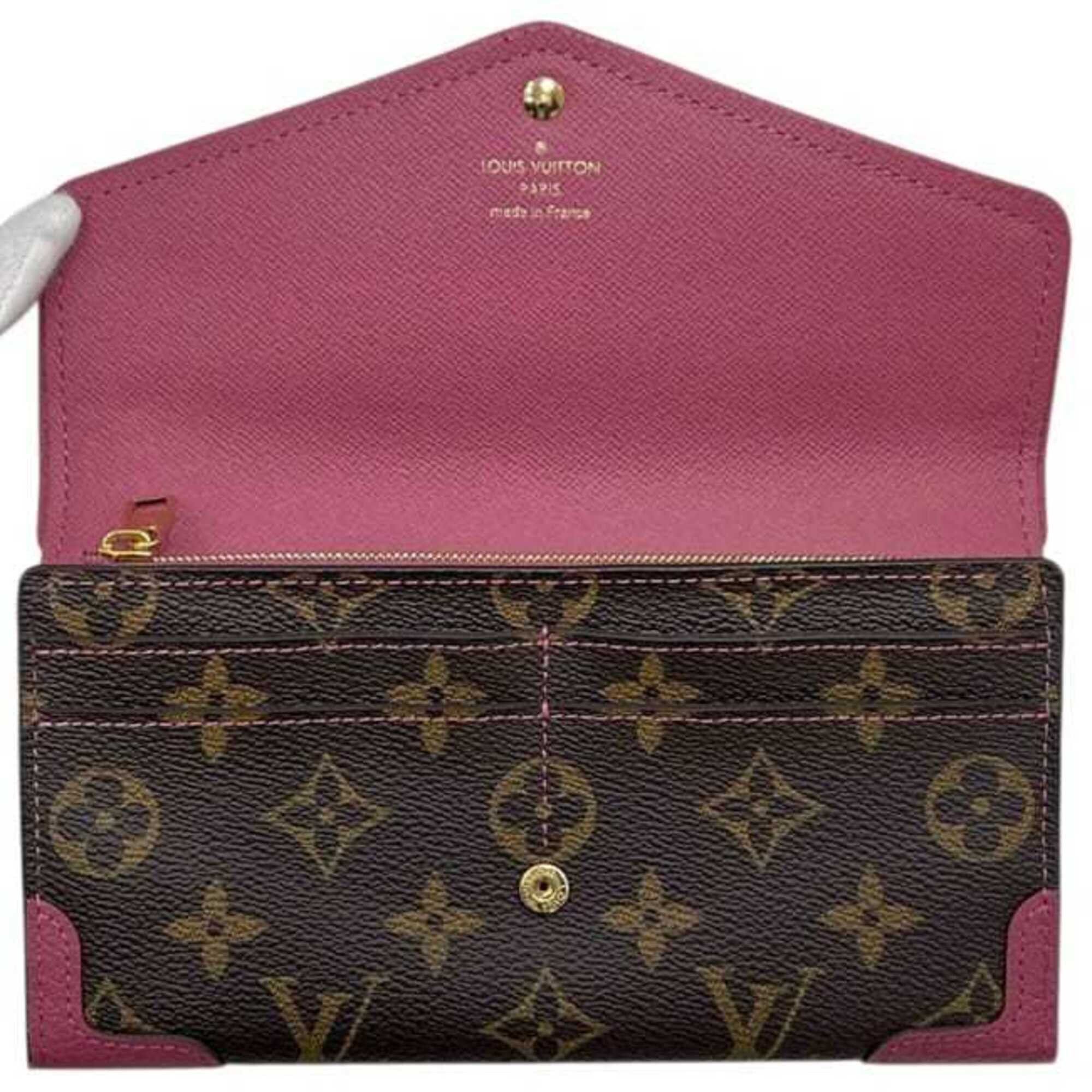 Louis Vuitton Louis Vuitton Bi-fold Long Wallet Portefeuille Sarah Retiro f-25311 Brown Pink Rose Bruyère Monogram M62043 Leather MI3167 LOUIS VUITTON Size ONE SIZE - 4 Thumbnail