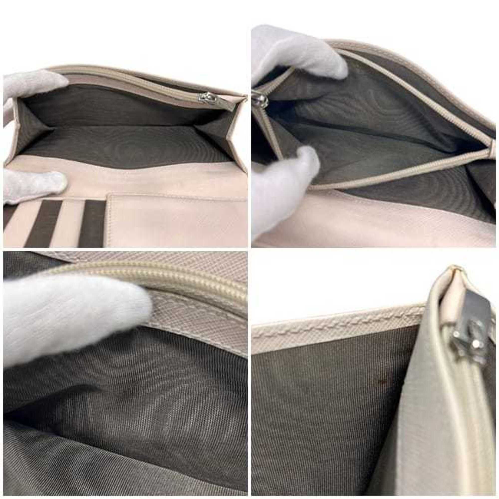 Salvatore Ferragamo Salvatore Ferragamo Bi-fold Long Wallet ec-25269 Beige Gancini IR-224633 Leather Clip Size ONE SIZE - 5 Thumbnail