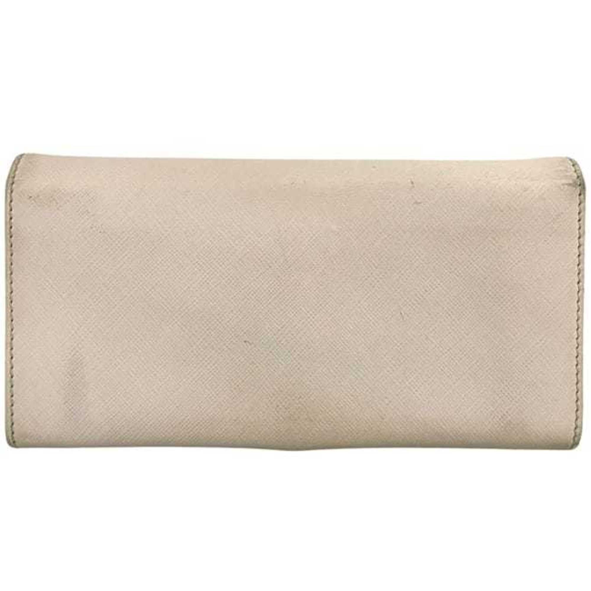 Salvatore Ferragamo Salvatore Ferragamo Bi-fold Long Wallet ec-25269 Beige Gancini IR-224633 Leather Clip Size ONE SIZE - 11 Thumbnail