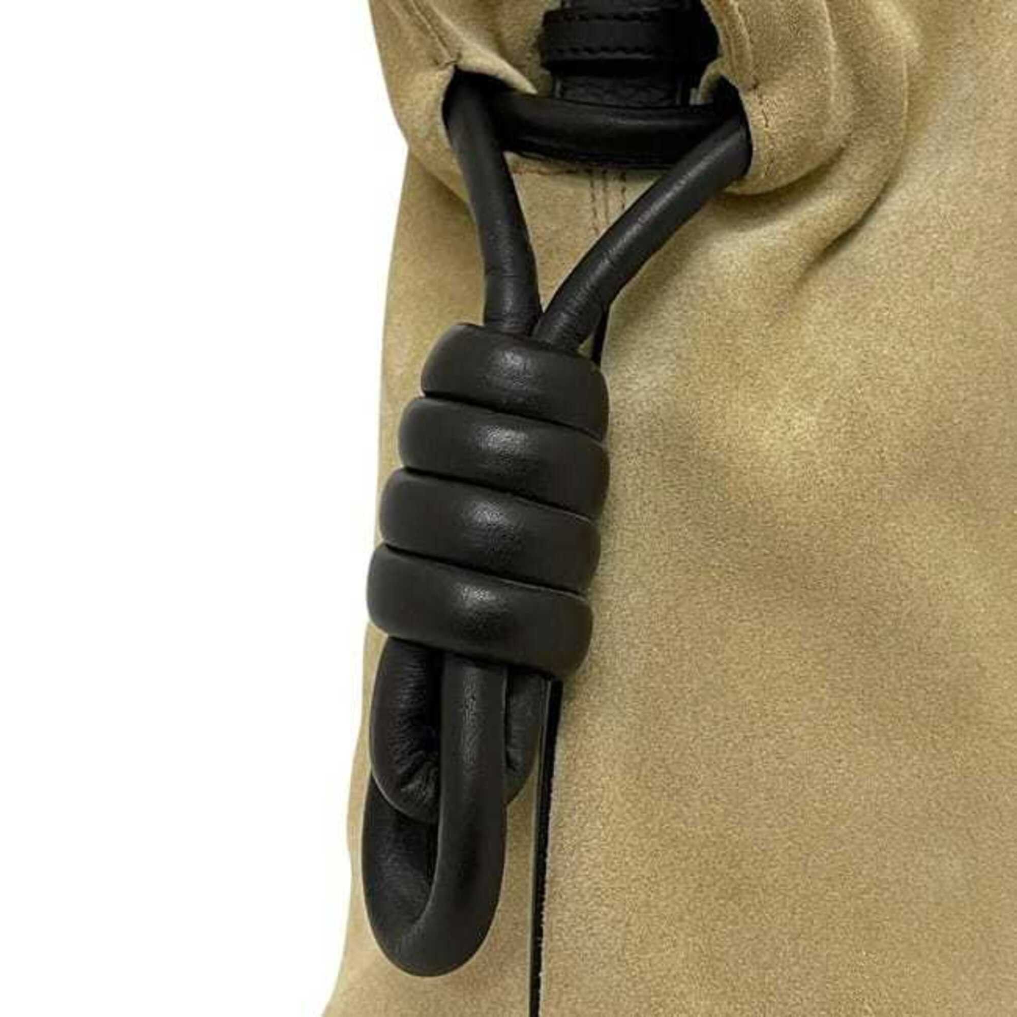 Loewe Loewe 2-way bag, Flamenco Knot, beige/dark brown, flamenco shoulder suede leather, 011505 LOEWE Size ONE SIZE - 8 Thumbnail