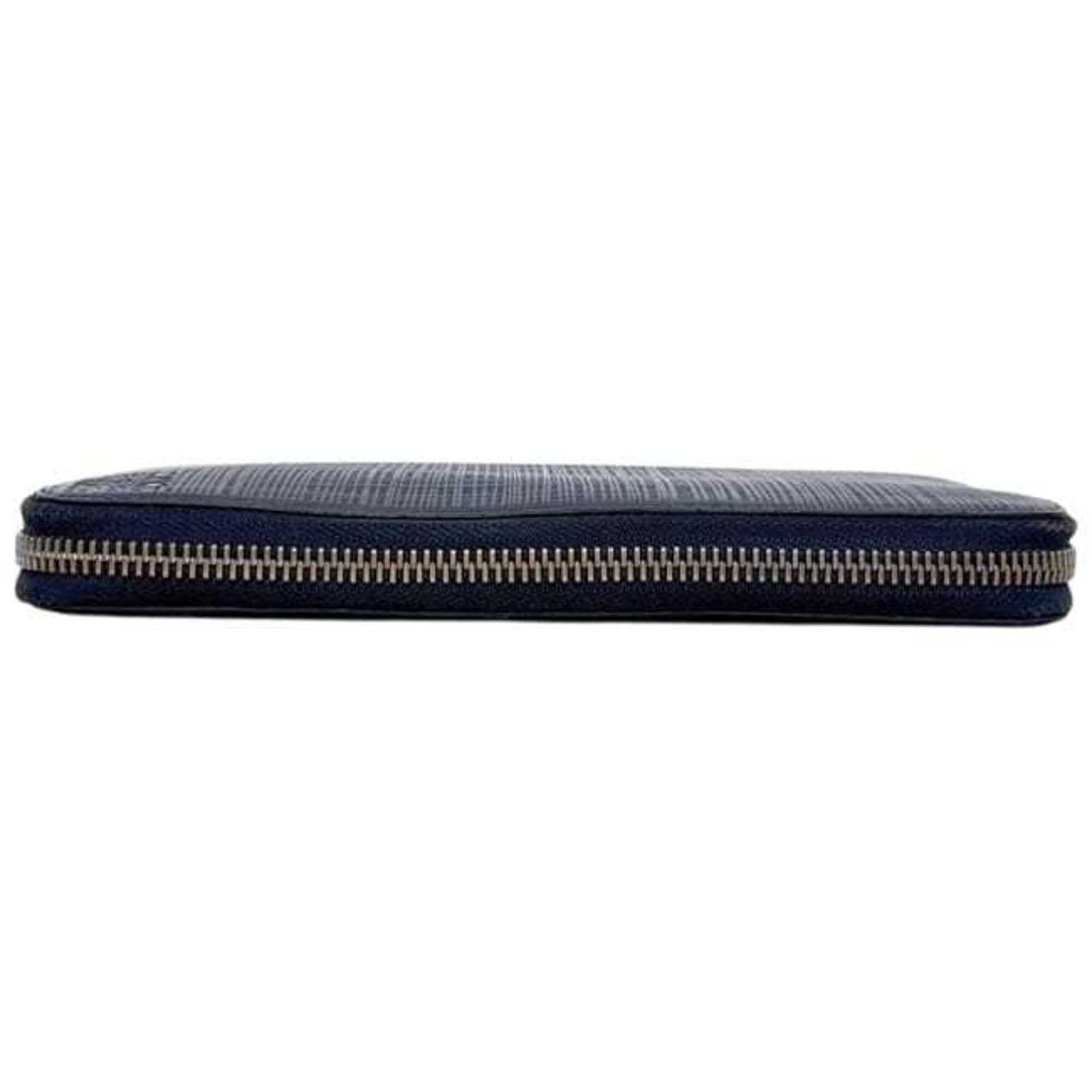 Loewe Loewe Round Long Wallet ec-25326 Navy Linen Anagram 101N88.F13 Leather 411509 LOEWE Blue Men's Women's Size ONE SIZE - 6 Thumbnail