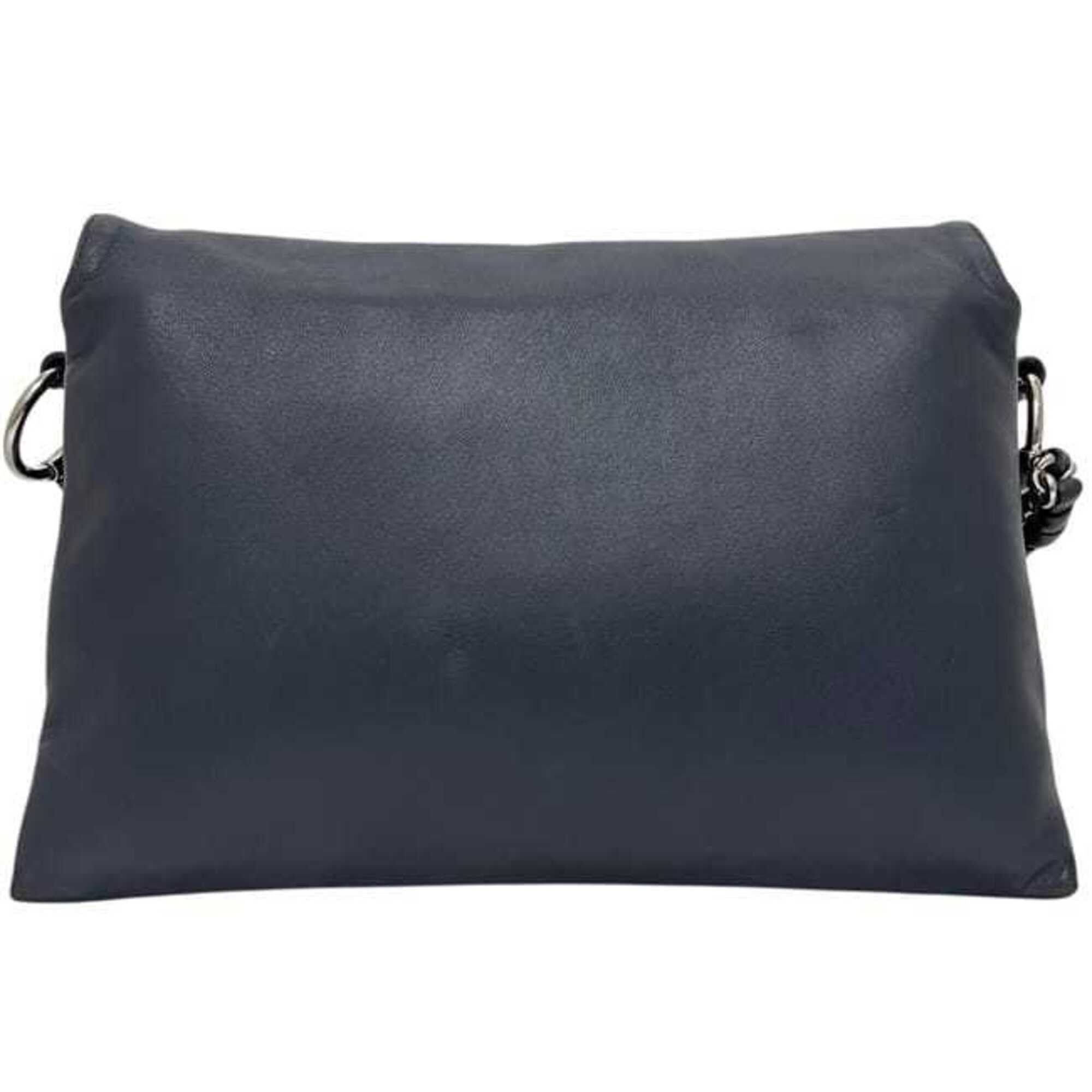 Loewe Loewe 2-way bag, navy blue, Anagram logo, chain handle, nappa leather, 061401 LOEWE Size ONE SIZE - 9 Thumbnail