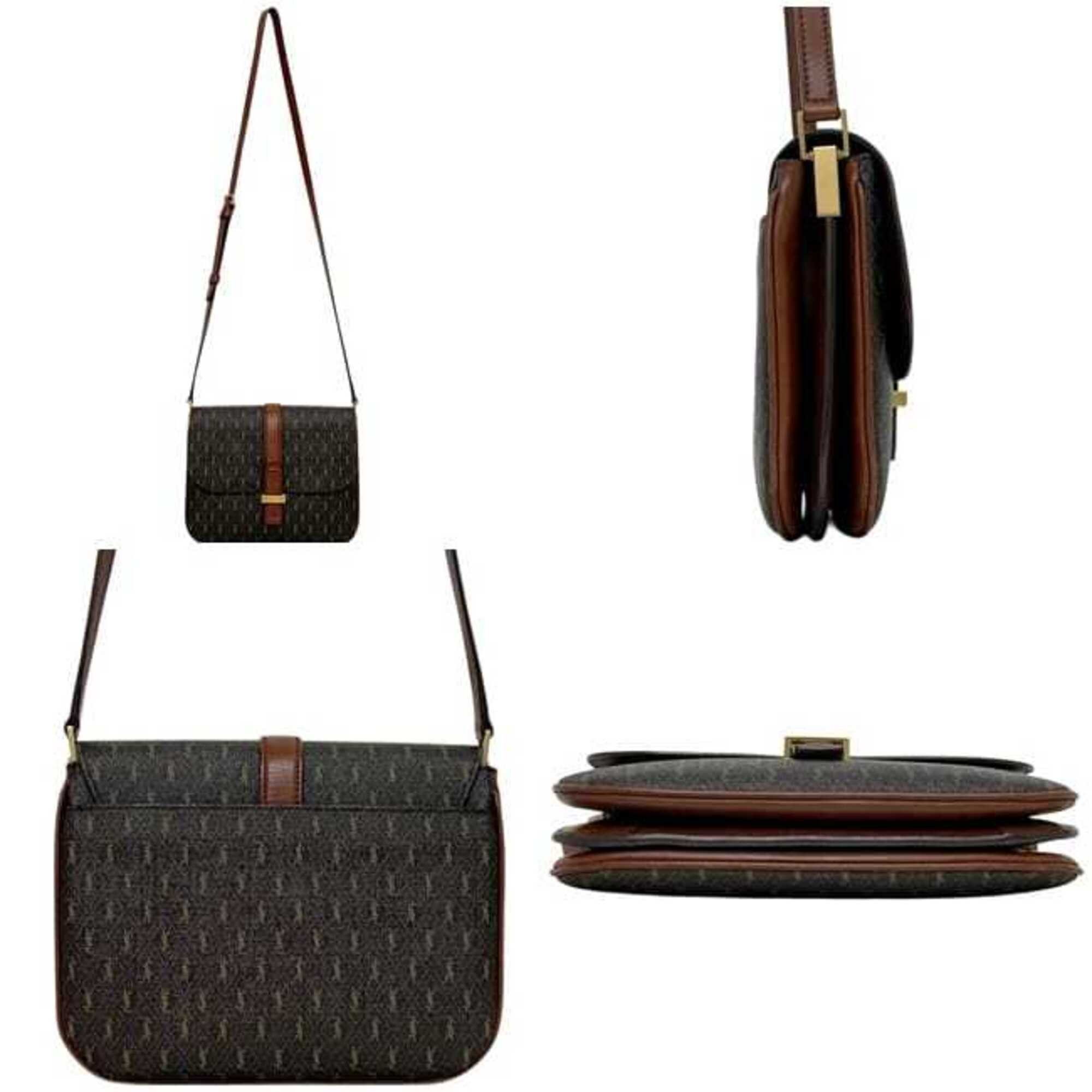 Saint Laurent Paris Saint Laurent Shoulder Bag Satchel f-25341 Dark Brown Monogram GAB 568604 0721 PVC Leather SAINT LAURENT PARIS YSL Flap Crossbody Size ONE SIZE - 3 Thumbnail