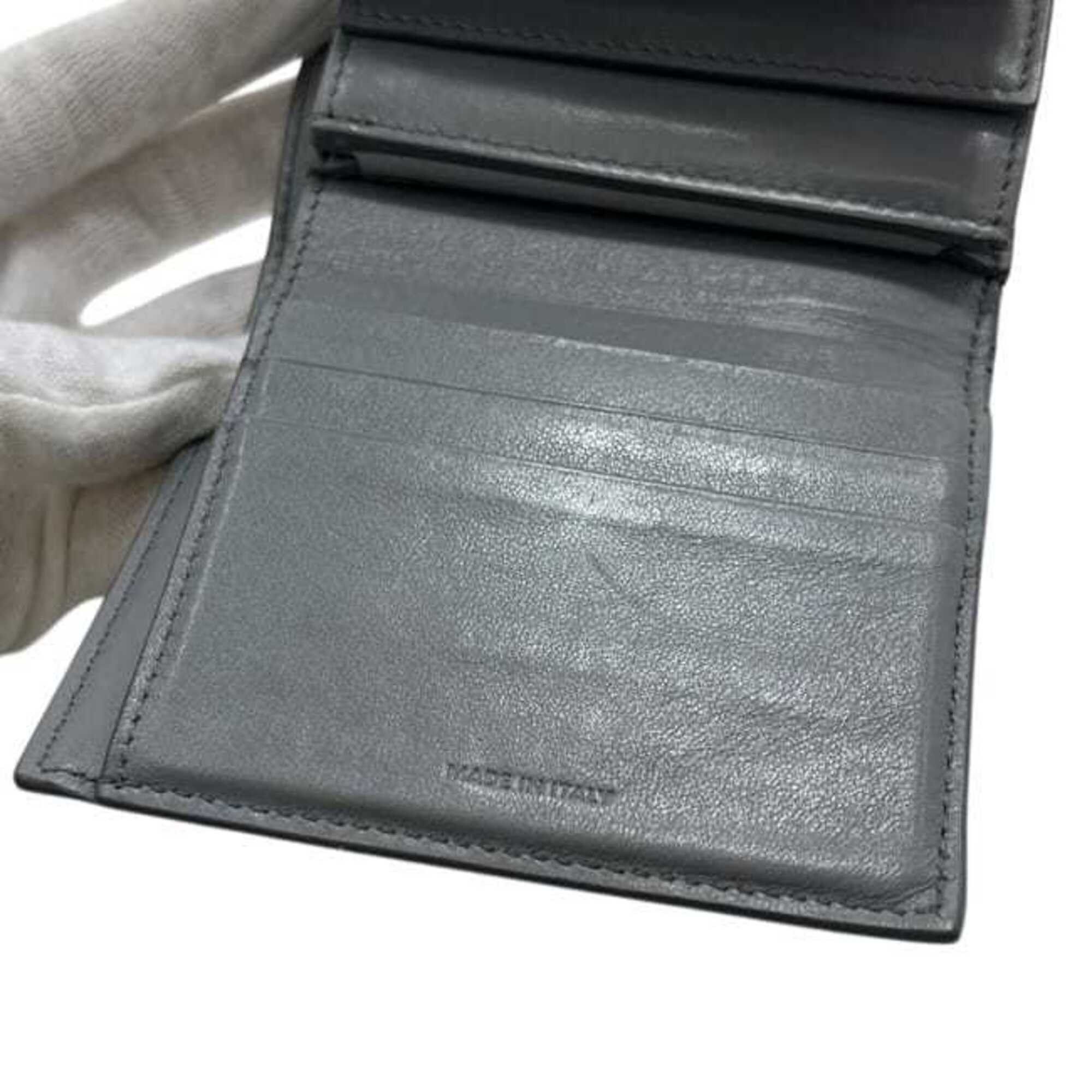 Celine Celine Trifold Wallet ec-25322 Gray 10B57 3BEL 38NO Leather S-FG-0129 CELINE Compact Folding Grain Women's Size ONE SIZE - 6 Thumbnail
