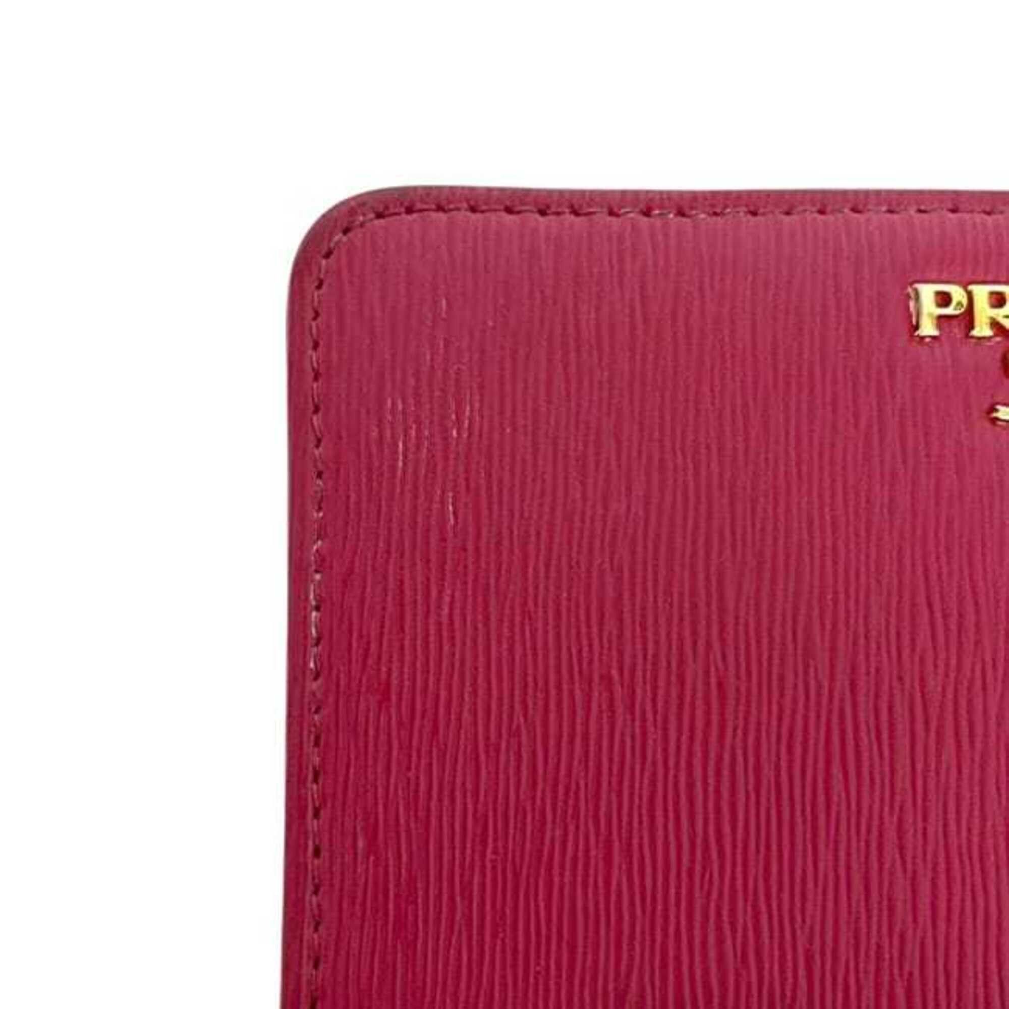 Prada Prada Bi-fold Wallet Pink PEONIA 1ML225 Folding Leather Vitello Move 236 PRADA Size ONE SIZE - 8 Thumbnail