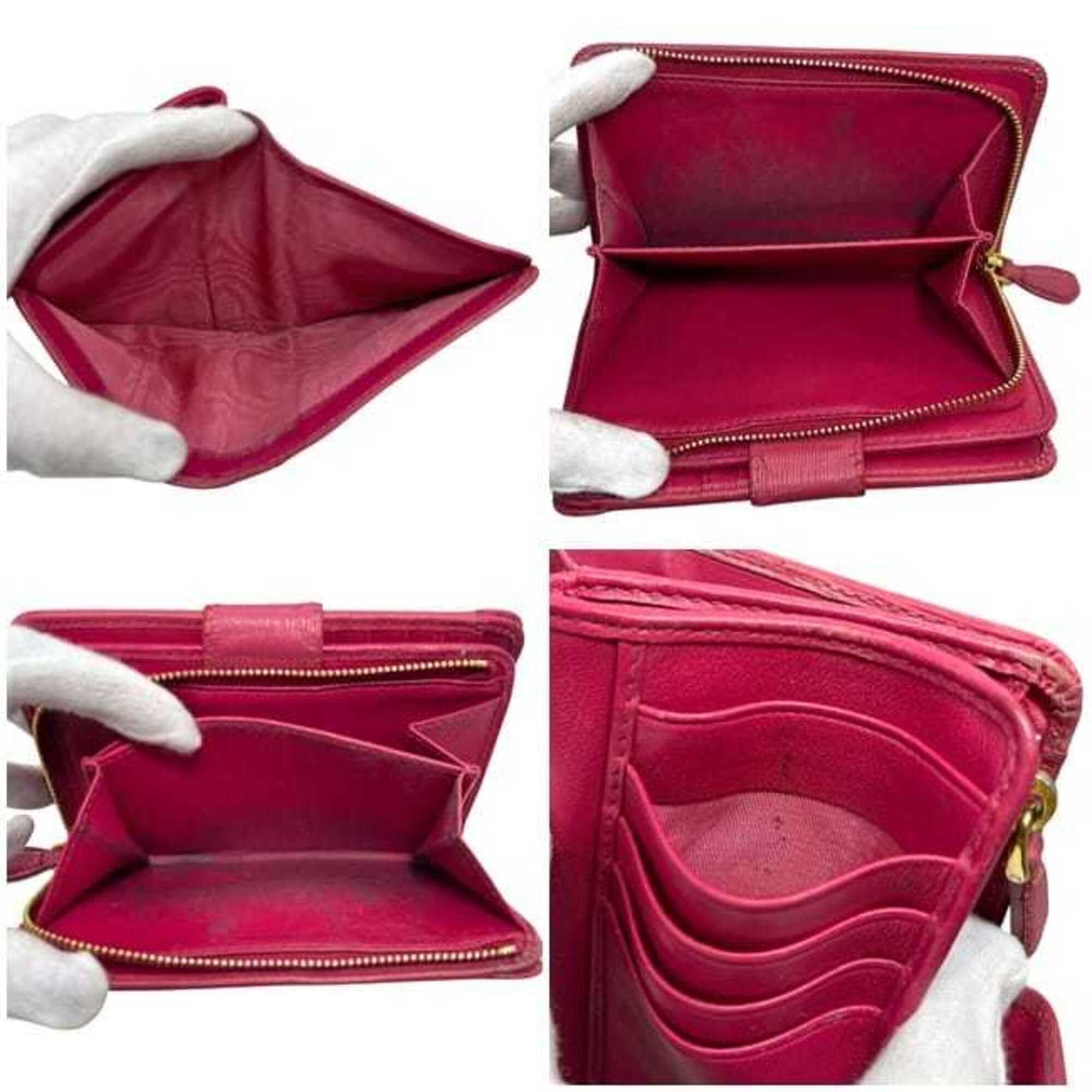 Prada Prada Bi-fold Wallet Pink PEONIA 1ML225 Folding Leather Vitello Move 236 PRADA Size ONE SIZE - 4 Thumbnail