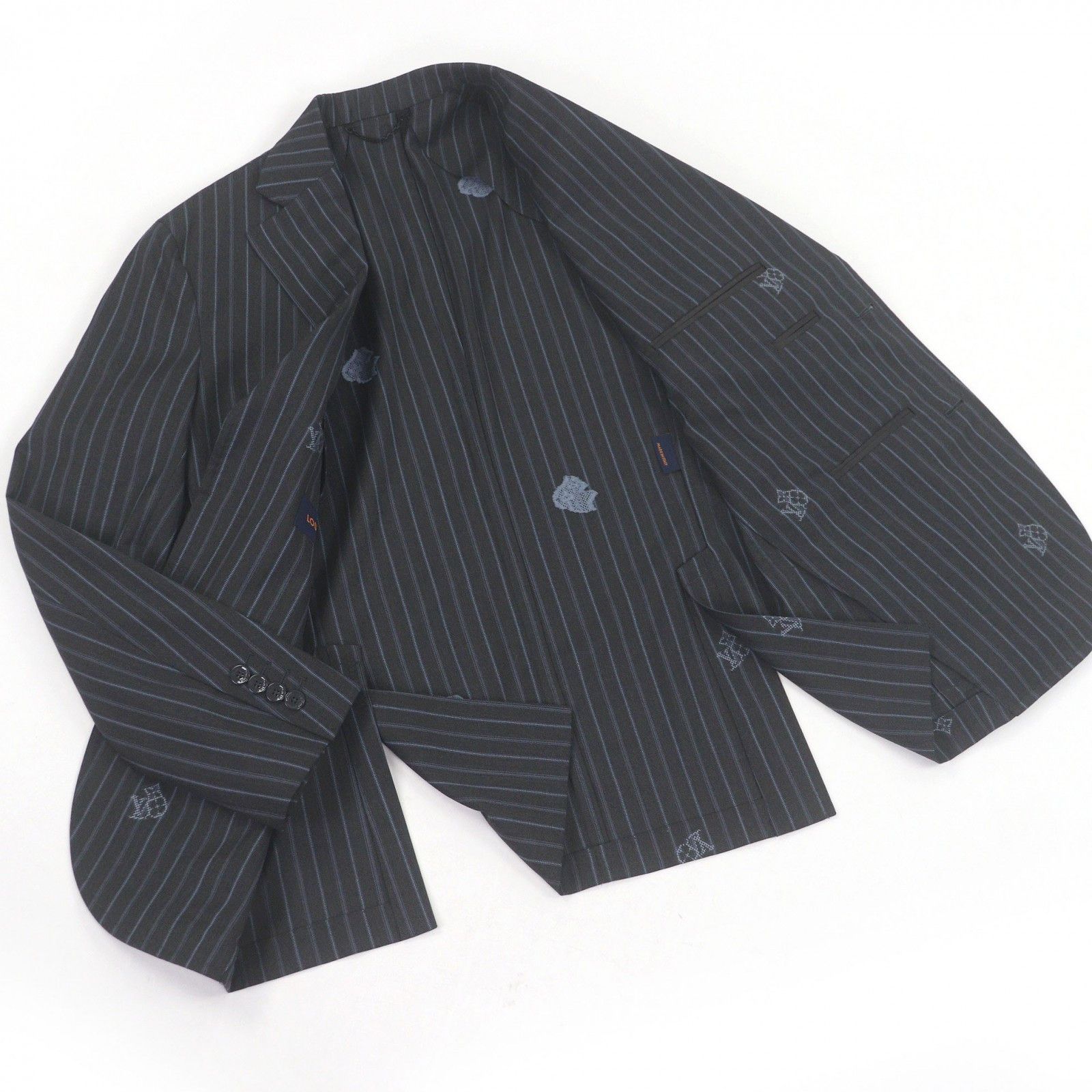 Louis Vuitton Louis Vuitton Louis Vuitton Monogram Stripe Wool Jacket Textile Outerwear DUTY FREE for USA Size ONE SIZE - 3 Thumbnail