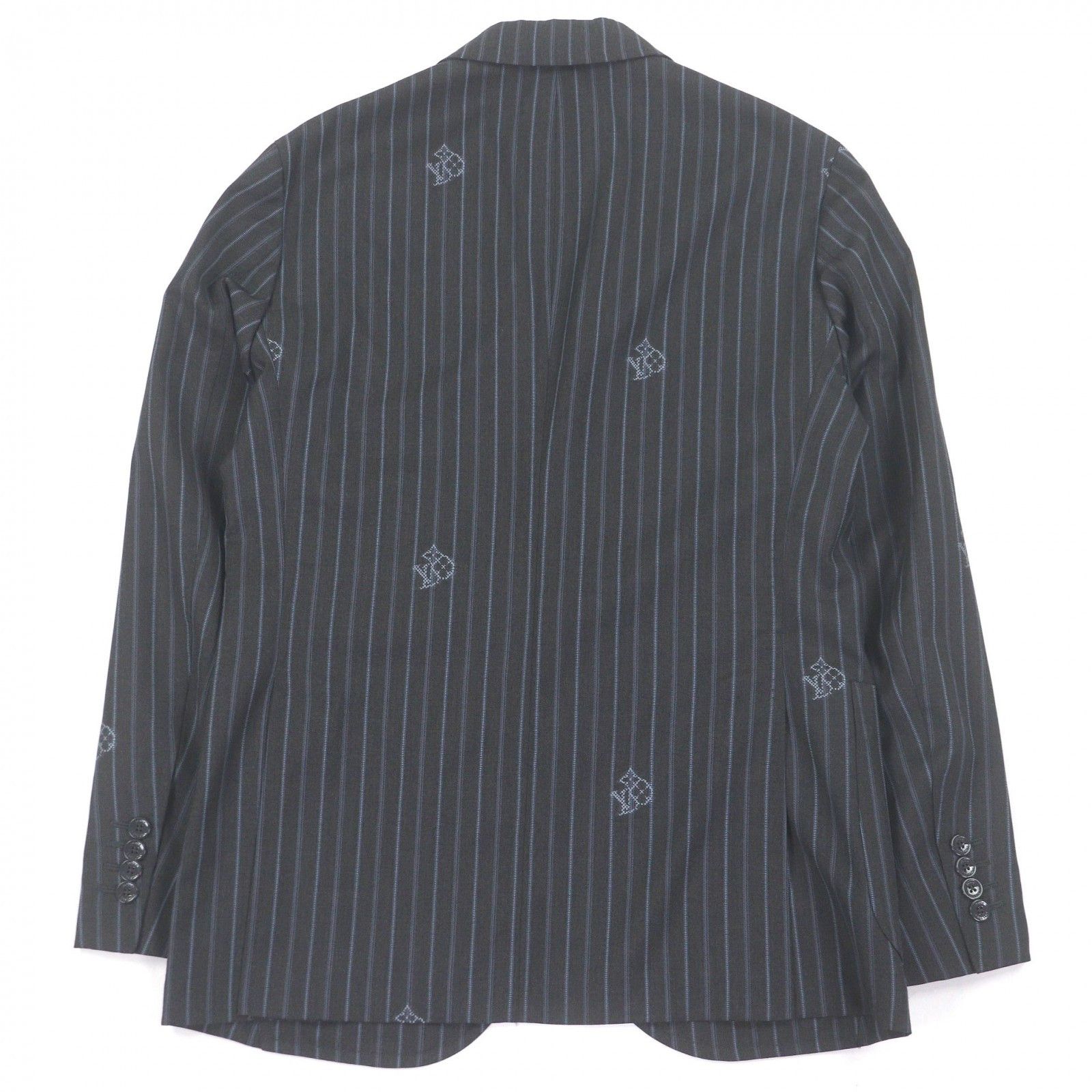 Louis Vuitton Louis Vuitton Louis Vuitton Monogram Stripe Wool Jacket Textile Outerwear DUTY FREE for USA Size ONE SIZE - 4 Thumbnail