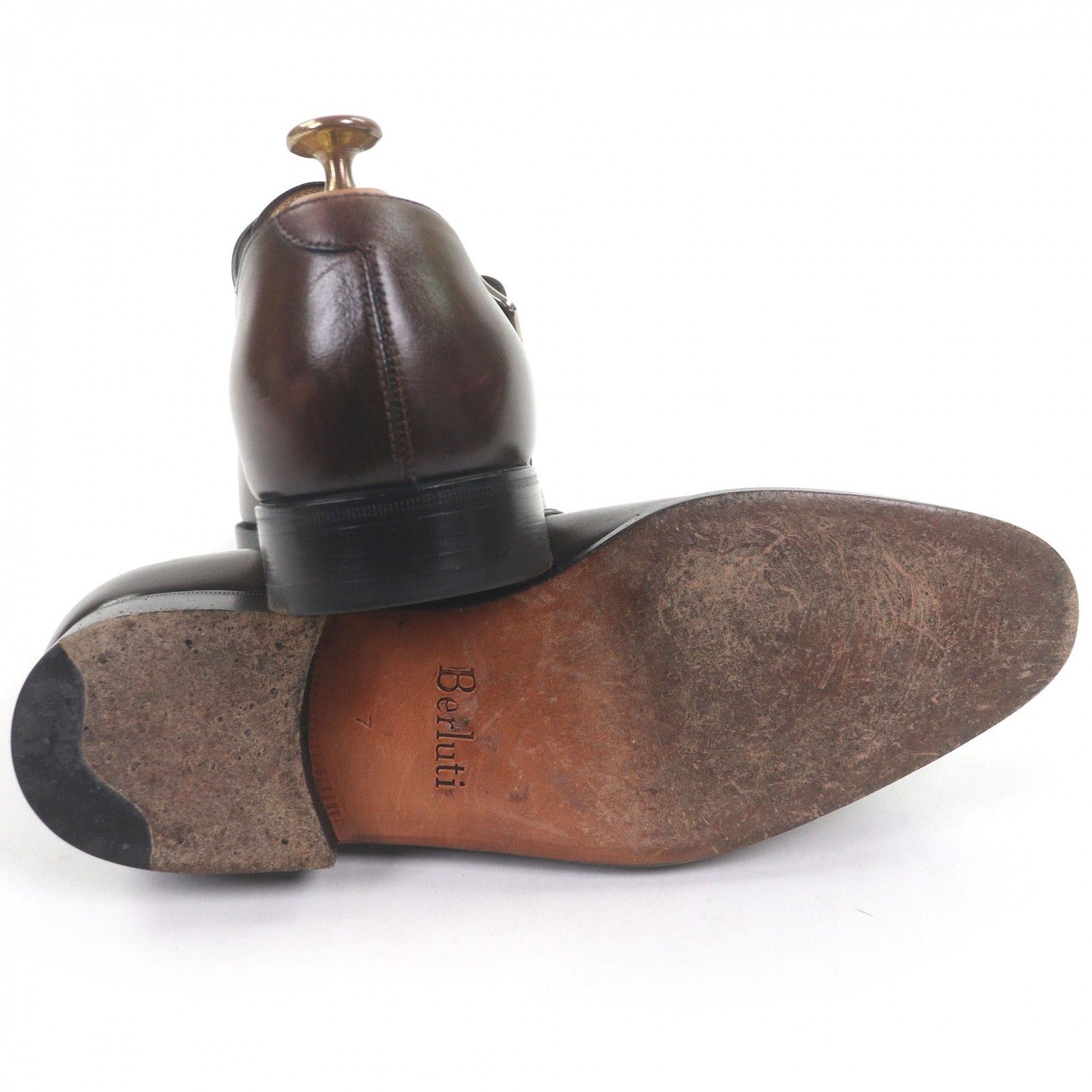 Berluti Berluti Berluti Leather Monk Strap Shoes Leather Shoes DUTY FREE for USA Size ONE SIZE - 4 Thumbnail