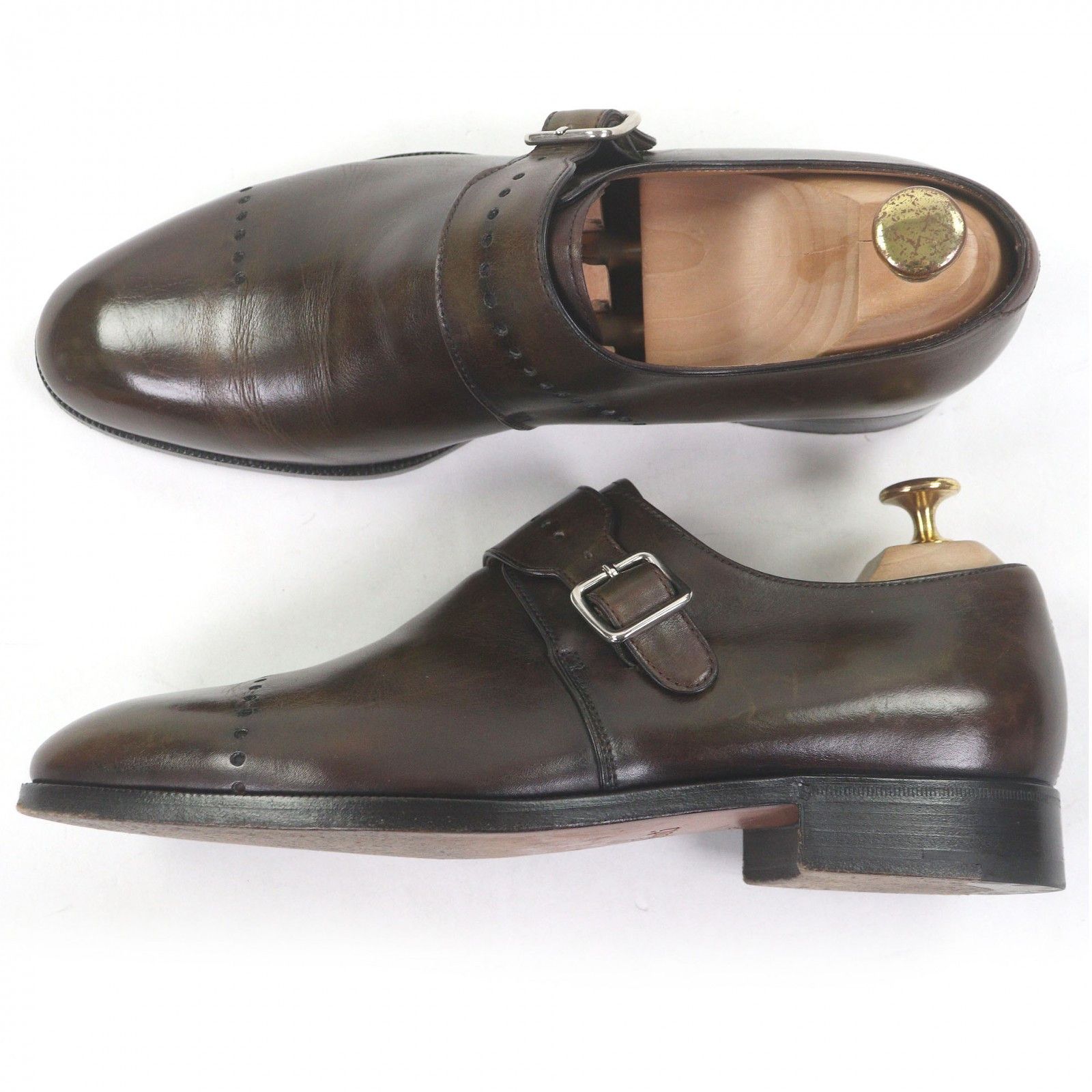 Berluti Berluti Berluti Leather Monk Strap Shoes Leather Shoes DUTY FREE for USA Size ONE SIZE - 3 Thumbnail