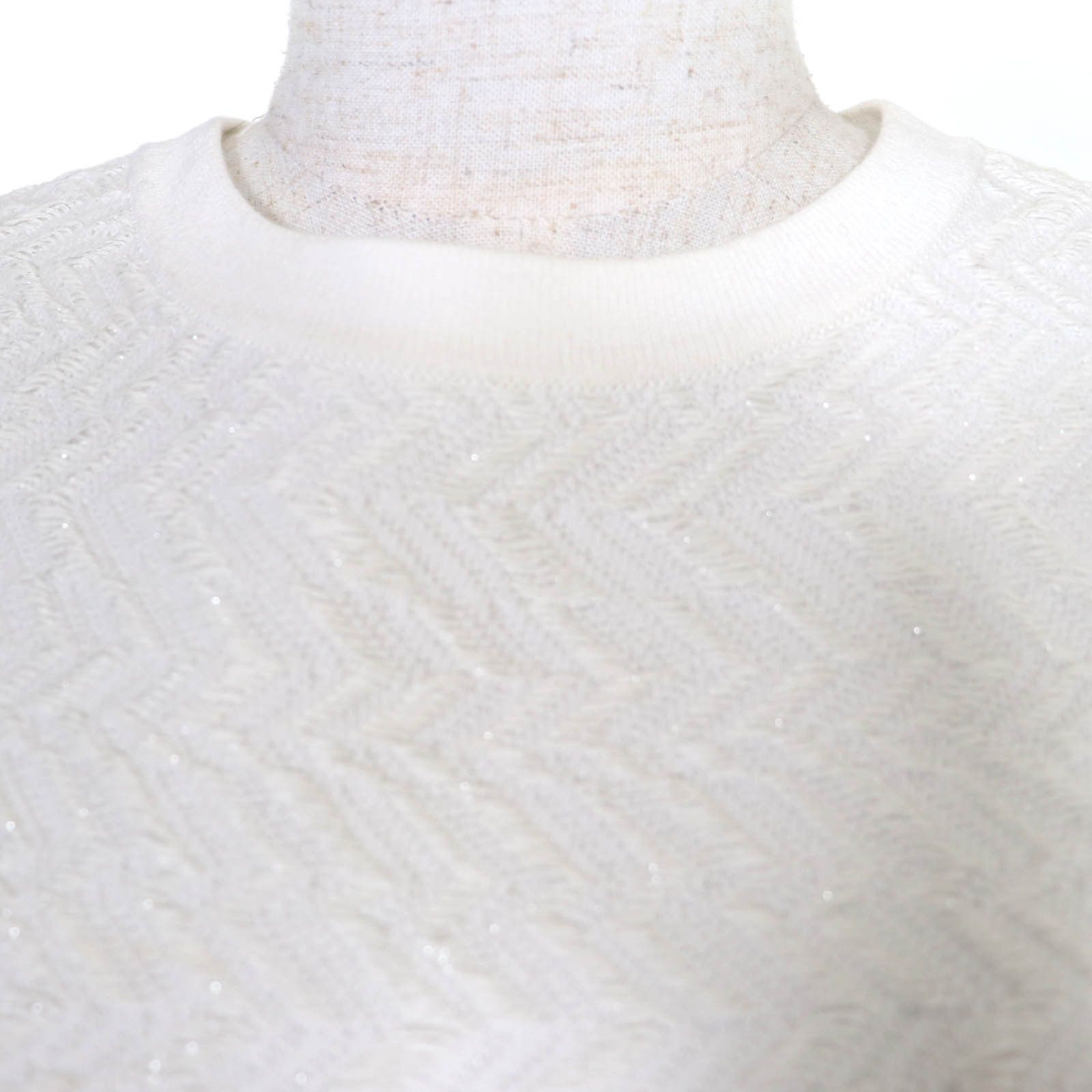 Chanel Chanel Chanel Cotton Knit Top Textile Tops P54052K07005 DUTY FREE for USA Size ONE SIZE - 4 Thumbnail