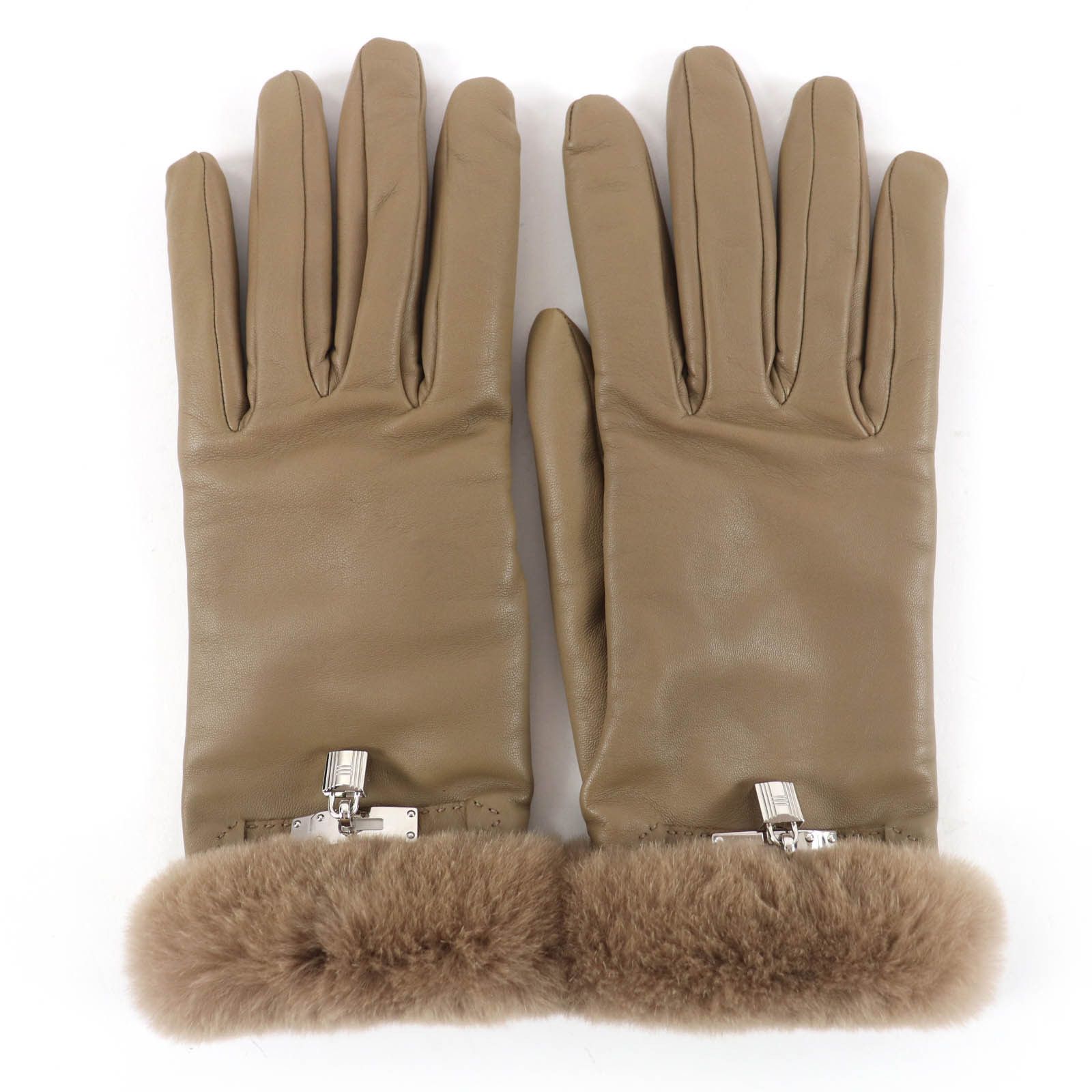 Hermes Hermes Hermes Kelly7.5 Leather Gloves Leather Gloves DUTY FREE for USA Size ONE SIZE - 3 Thumbnail