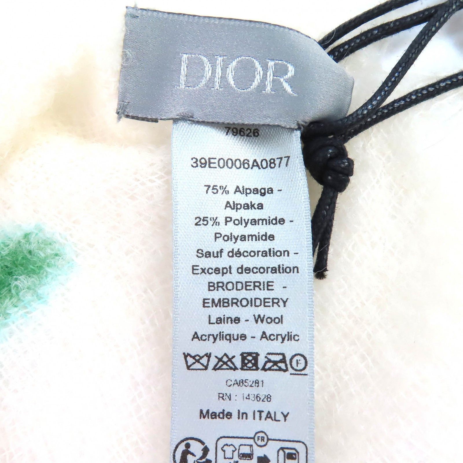 Dior Dior Dior Denim Tears Alpaca Scarf Textile Scarf 39E0006A0877 DUTY FREE for USA Size ONE SIZE - 6 Thumbnail