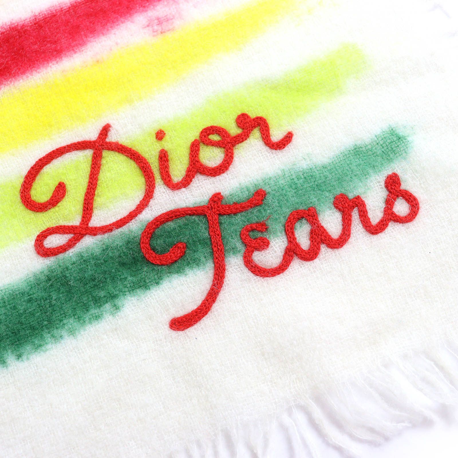 Dior Dior Dior Denim Tears Alpaca Scarf Textile Scarf 39E0006A0877 DUTY FREE for USA Size ONE SIZE - 5 Thumbnail