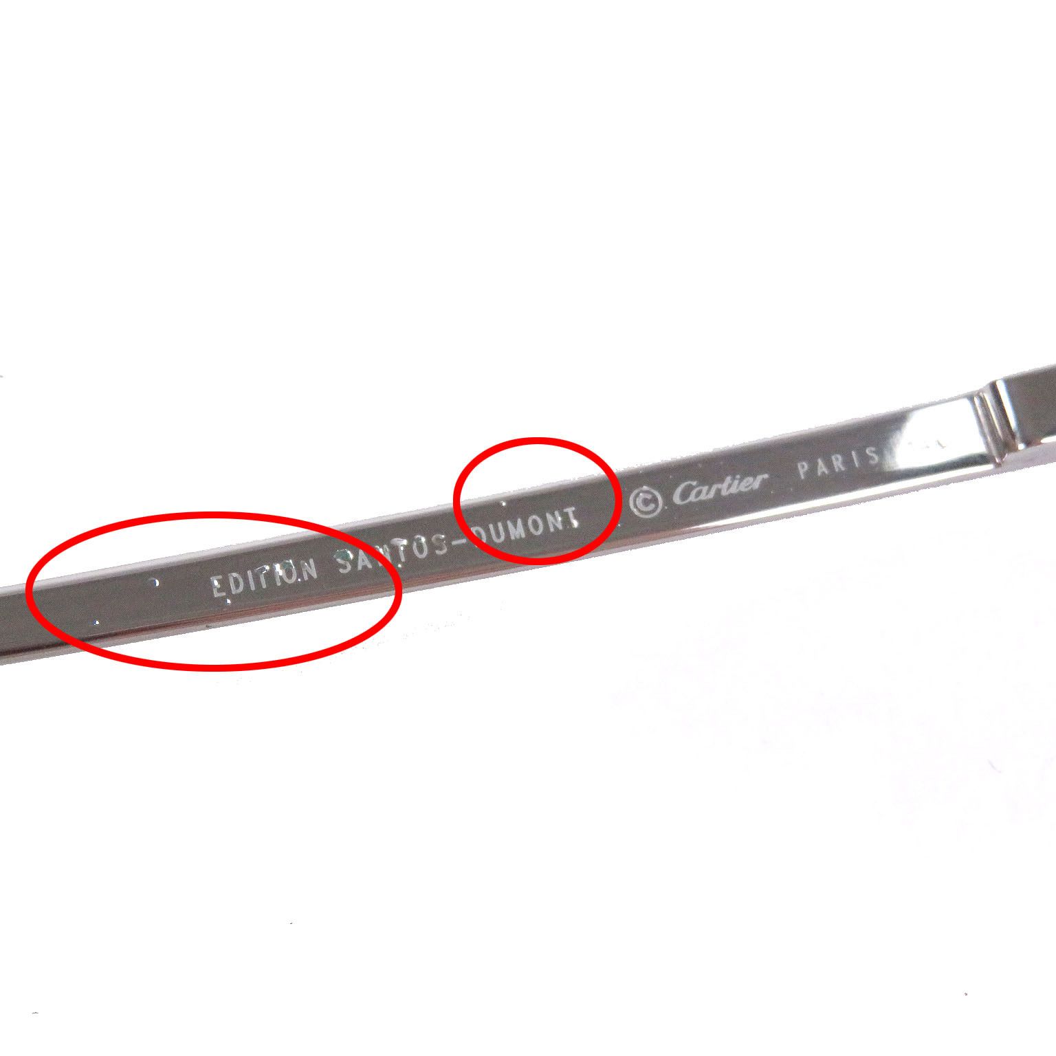 Cartier Cartier Cartier Santos Dumont Sunglasses Precious Metal Sunglasses DUTY FREE for USA Size ONE SIZE - 11 Thumbnail