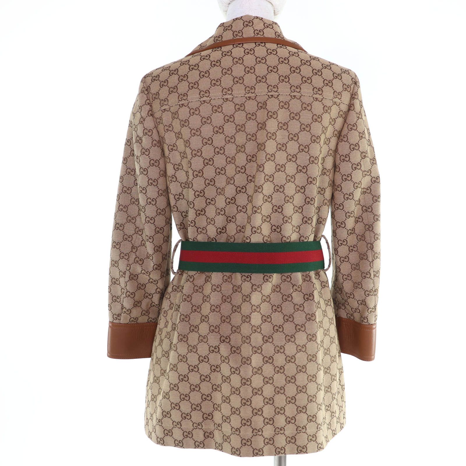 Gucci Gucci Gucci GG Canvas Cotton Polyester Jacket Textile Outerwear 682302 DUTY FREE for USA Size ONE SIZE - 3 Thumbnail