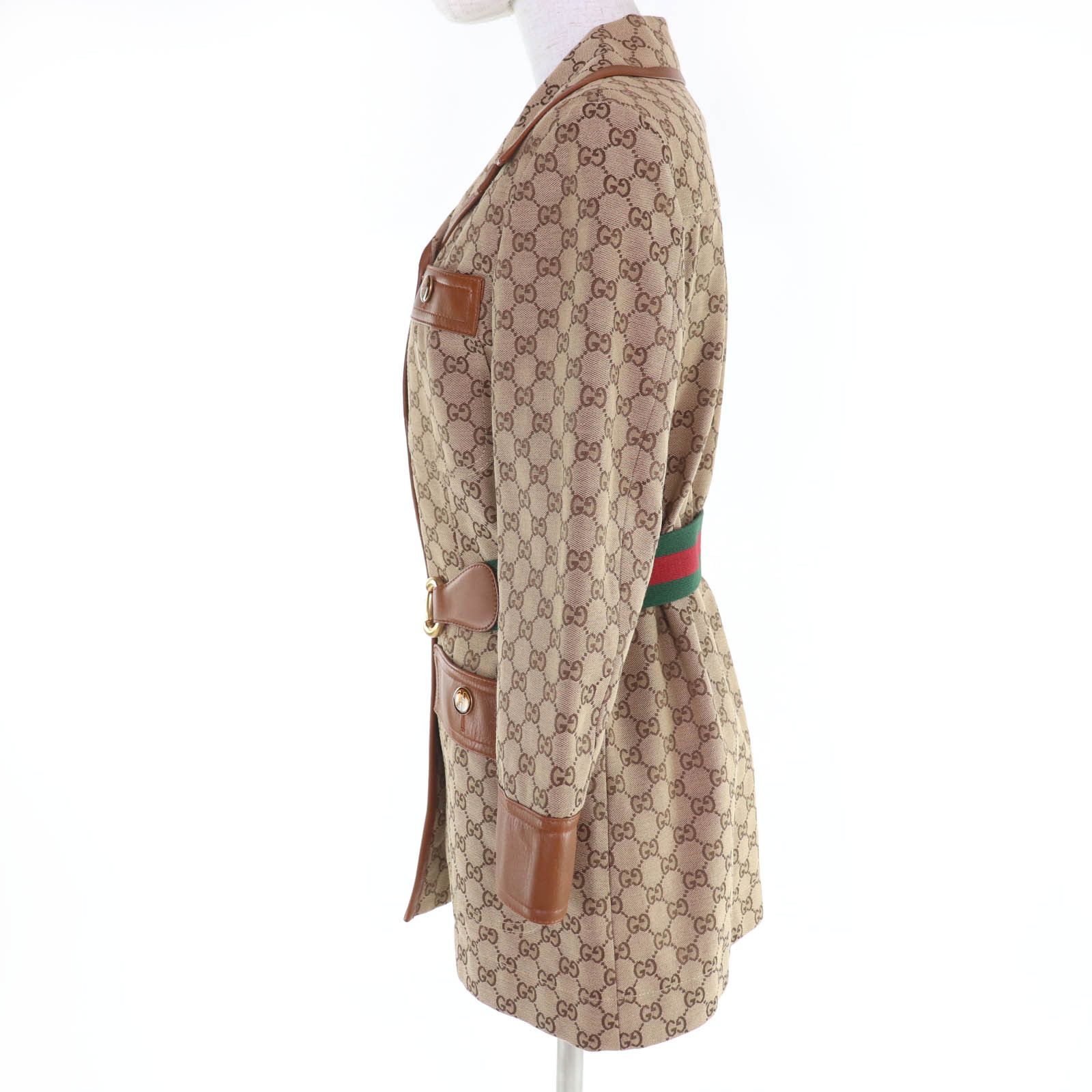 Gucci Gucci Gucci GG Canvas Cotton Polyester Jacket Textile Outerwear 682302 DUTY FREE for USA Size ONE SIZE - 2 Thumbnail