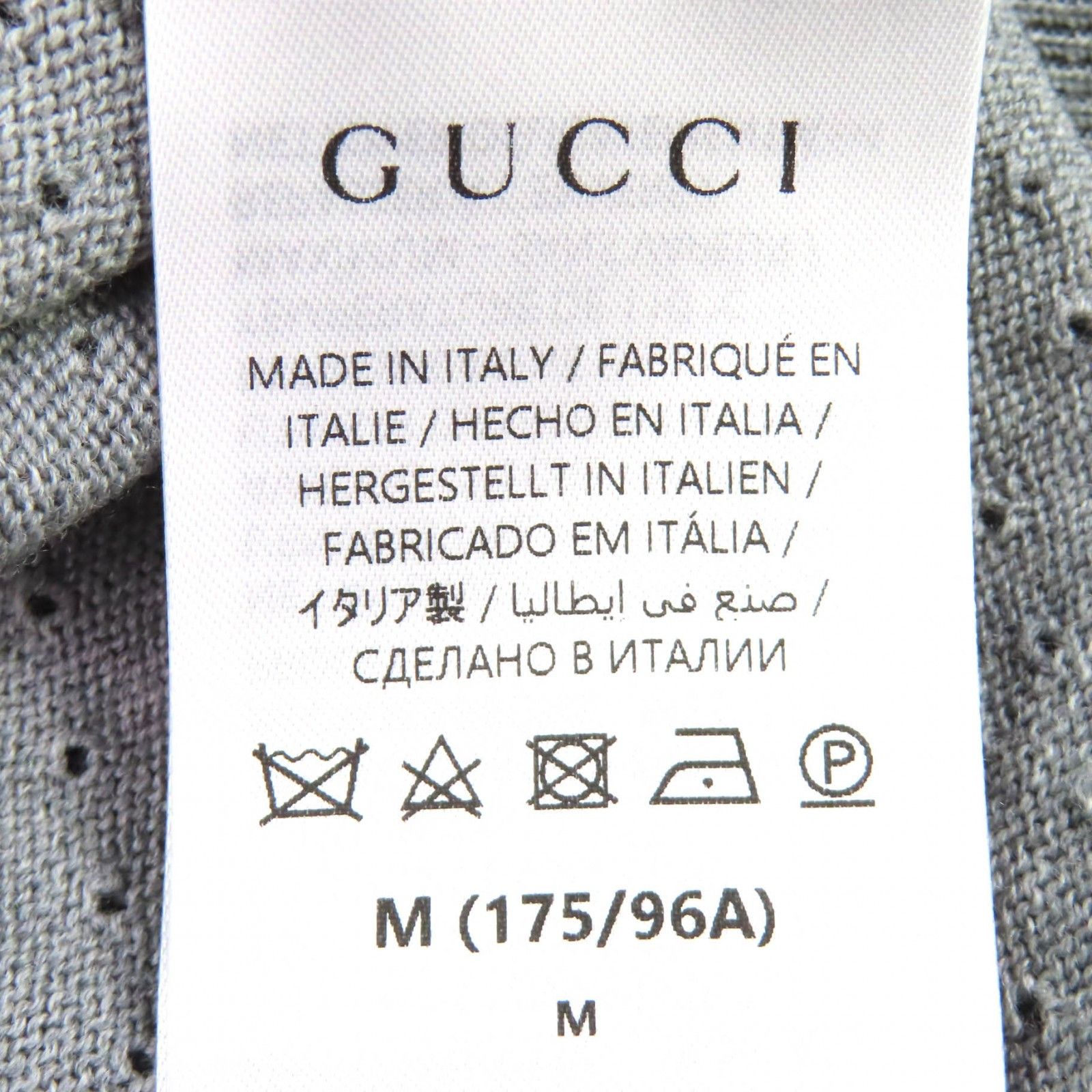 Gucci Gucci Gucci Wool Knit Long Sleeve Polo Shirt Textile Tops DUTY FREE for USA Size ONE SIZE - 8 Thumbnail