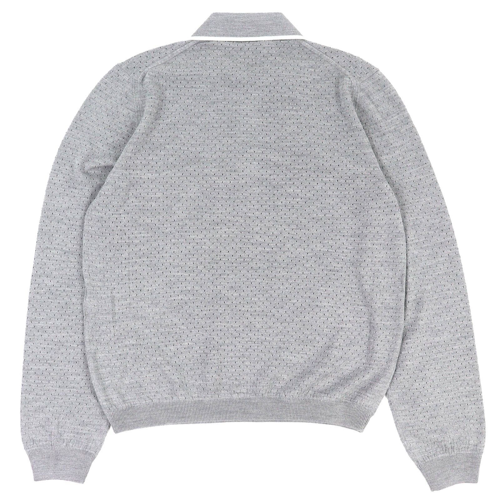 Gucci Gucci Gucci Wool Knit Long Sleeve Polo Shirt Textile Tops DUTY FREE for USA Size ONE SIZE - 2 Thumbnail