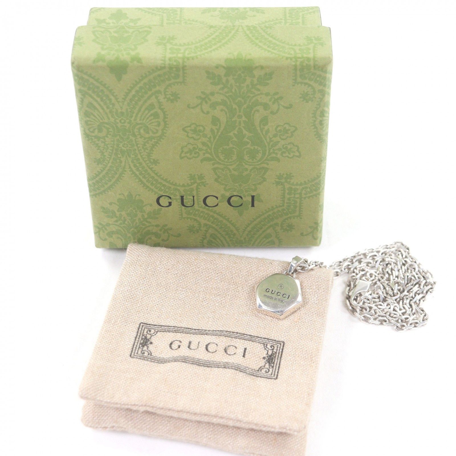 Gucci Gucci Gucci AG925 Octagon Pendant Necklace Precious Metal Necklace DUTY FREE for USA Size ONE SIZE - 2 Thumbnail