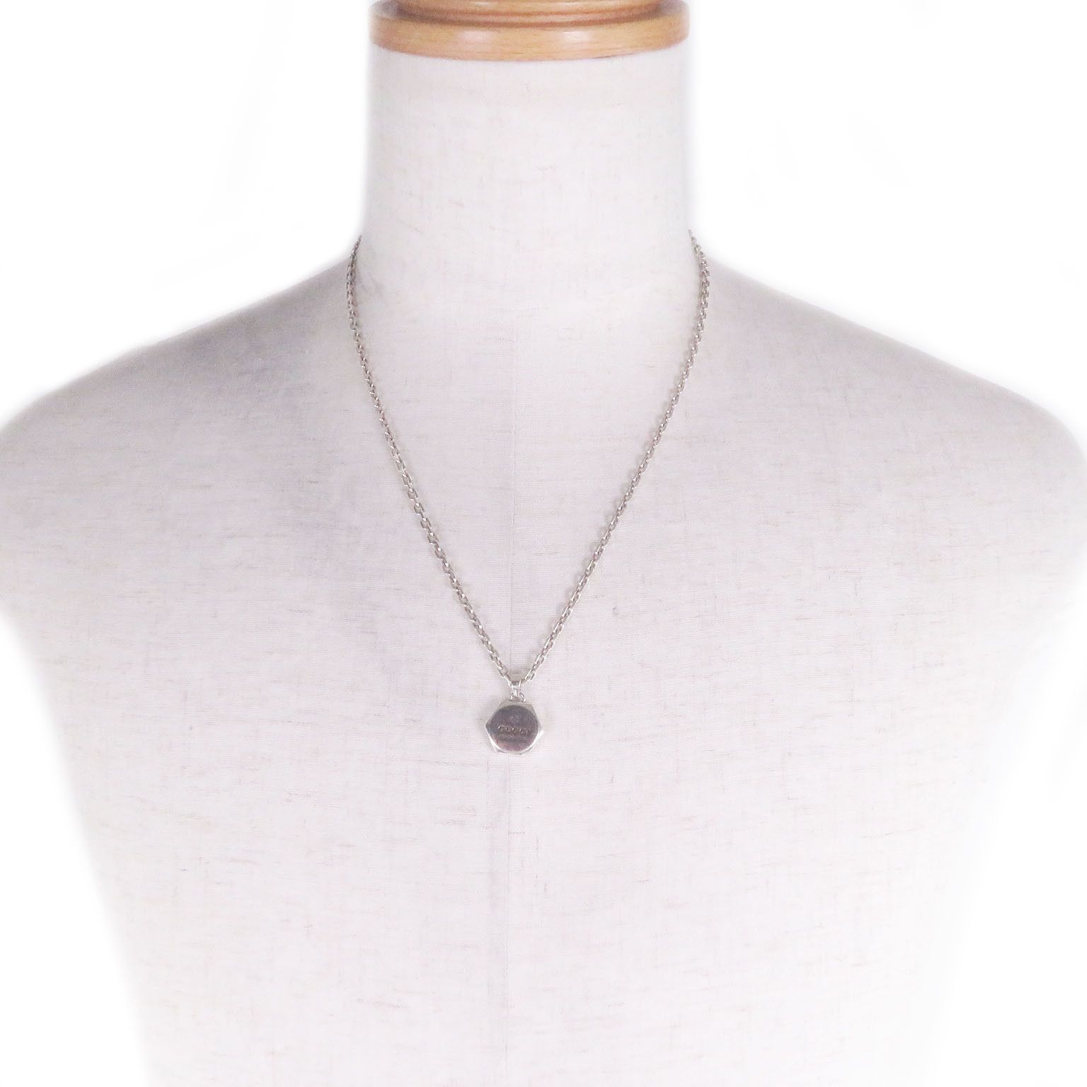 Gucci Gucci Gucci AG925 Octagon Pendant Necklace Precious Metal Necklace DUTY FREE for USA Size ONE SIZE - 3 Thumbnail
