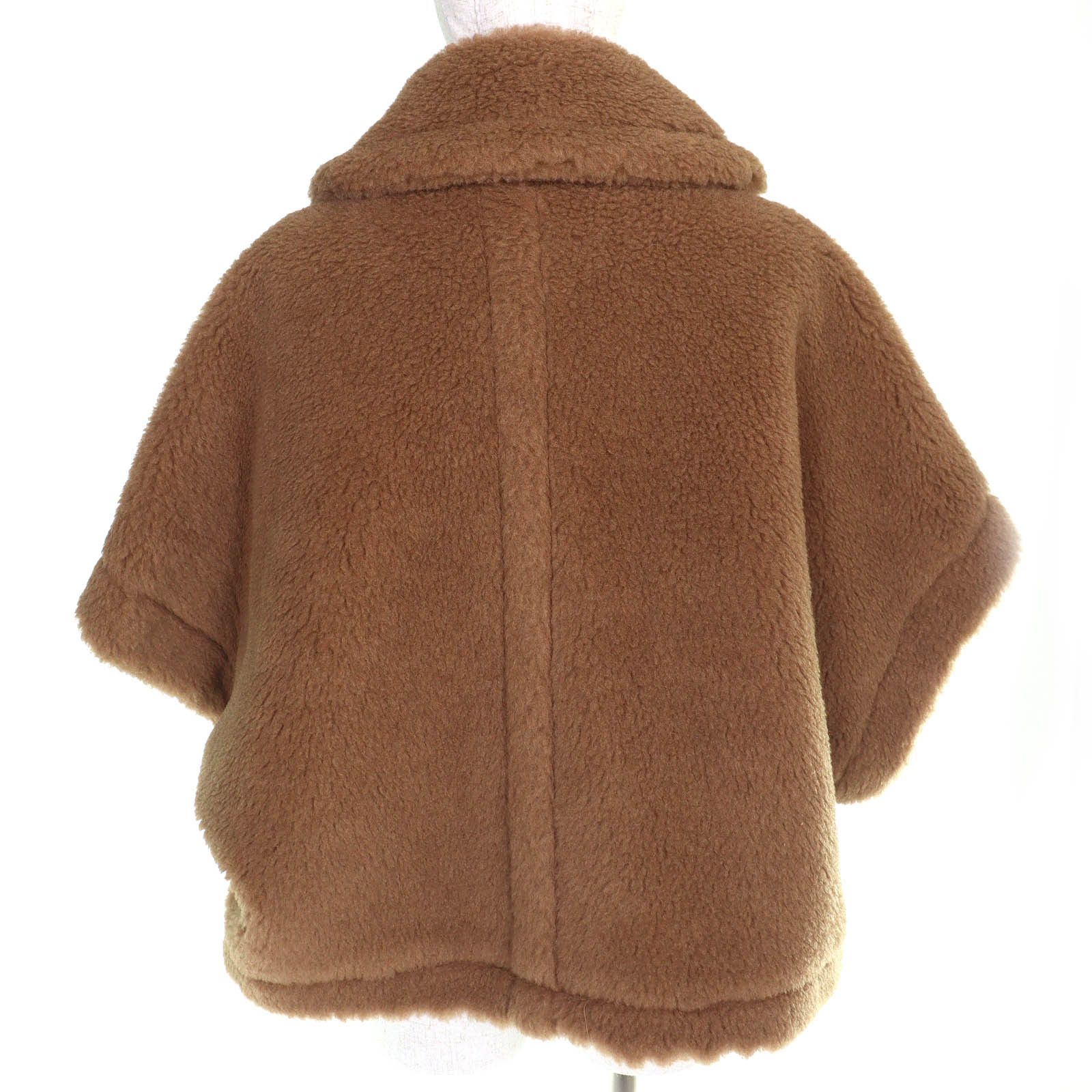 Max Mara Max Mara Max Mara Teddy Bear Camel Poncho Textile Outerwear DUTY FREE for USA Size ONE SIZE - 3 Thumbnail