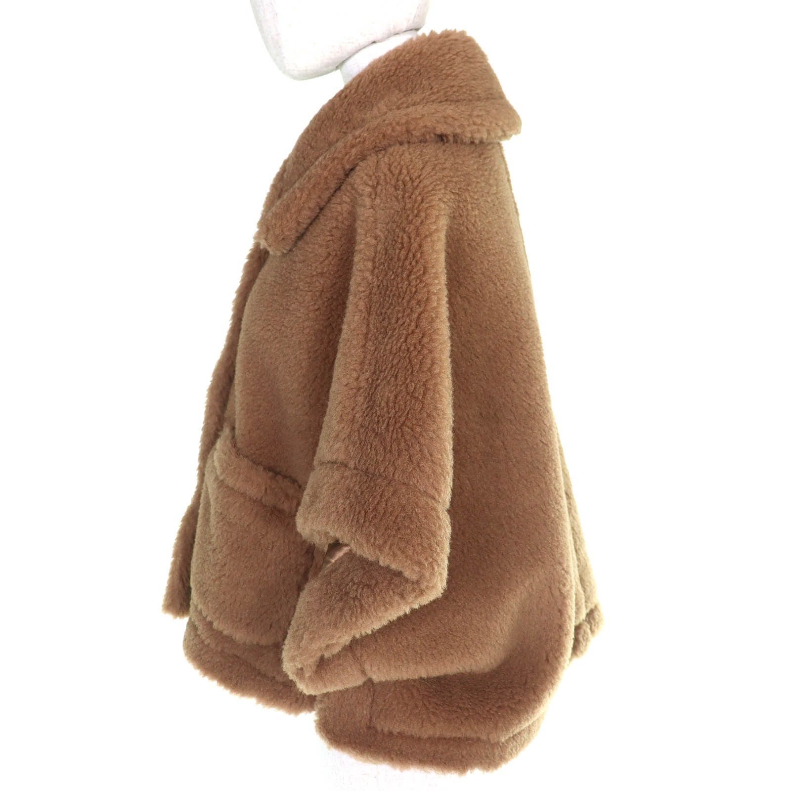 Max Mara Max Mara Max Mara Teddy Bear Camel Poncho Textile Outerwear DUTY FREE for USA Size ONE SIZE - 2 Thumbnail