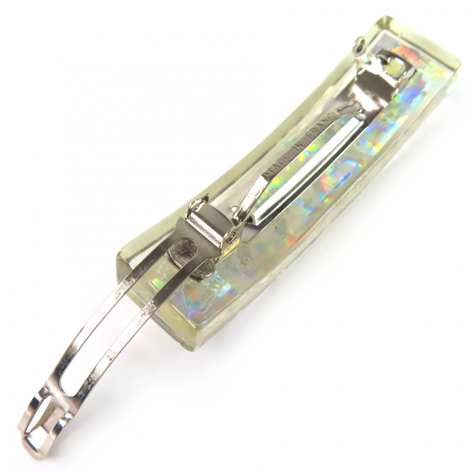 Chanel Chanel Chanel Hologram Prism Logo Barrette Hair Accessory Plastic / Synthetic Other DUTY FREE for USA Size ONE SIZE - 4 Thumbnail