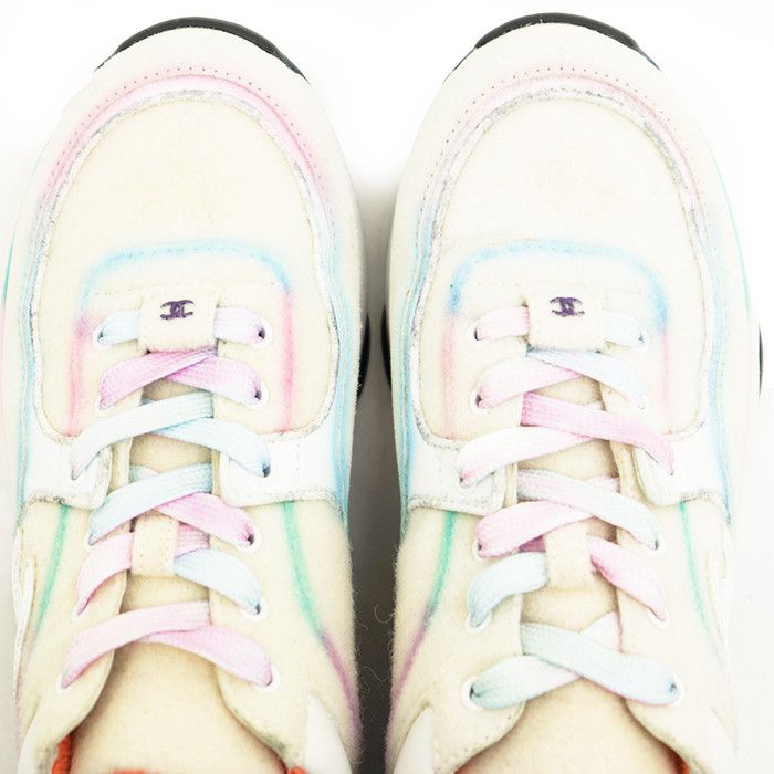 Chanel Chanel Chanel Felt Sneakers Textile Shoes DUTY FREE for USA Size ONE SIZE - 14 Thumbnail