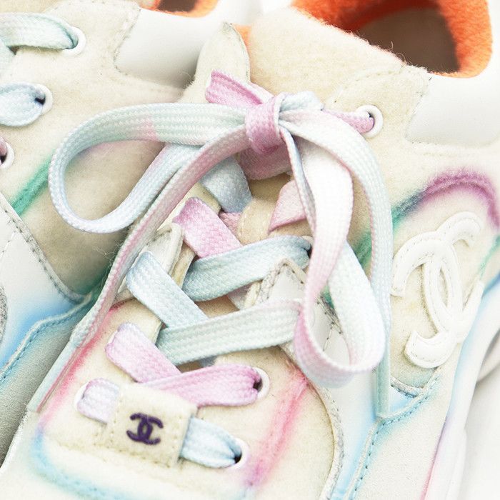 Chanel Chanel Chanel Felt Sneakers Textile Shoes DUTY FREE for USA Size ONE SIZE - 2 Thumbnail