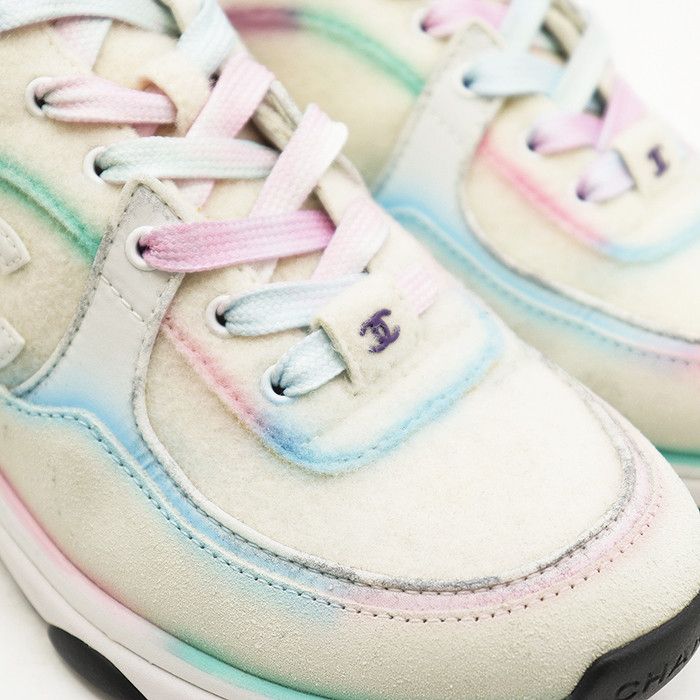 Chanel Chanel Chanel Felt Sneakers Textile Shoes DUTY FREE for USA Size ONE SIZE - 13 Thumbnail