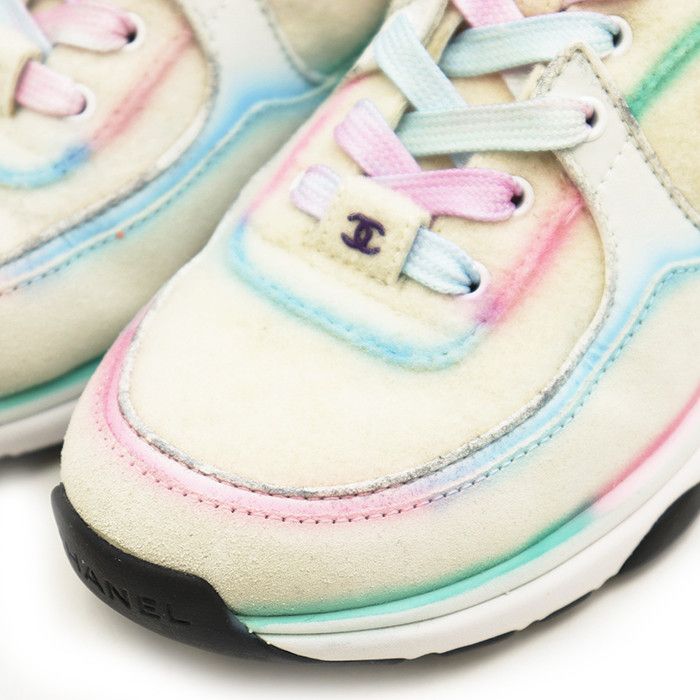 Chanel Chanel Chanel Felt Sneakers Textile Shoes DUTY FREE for USA Size ONE SIZE - 3 Thumbnail