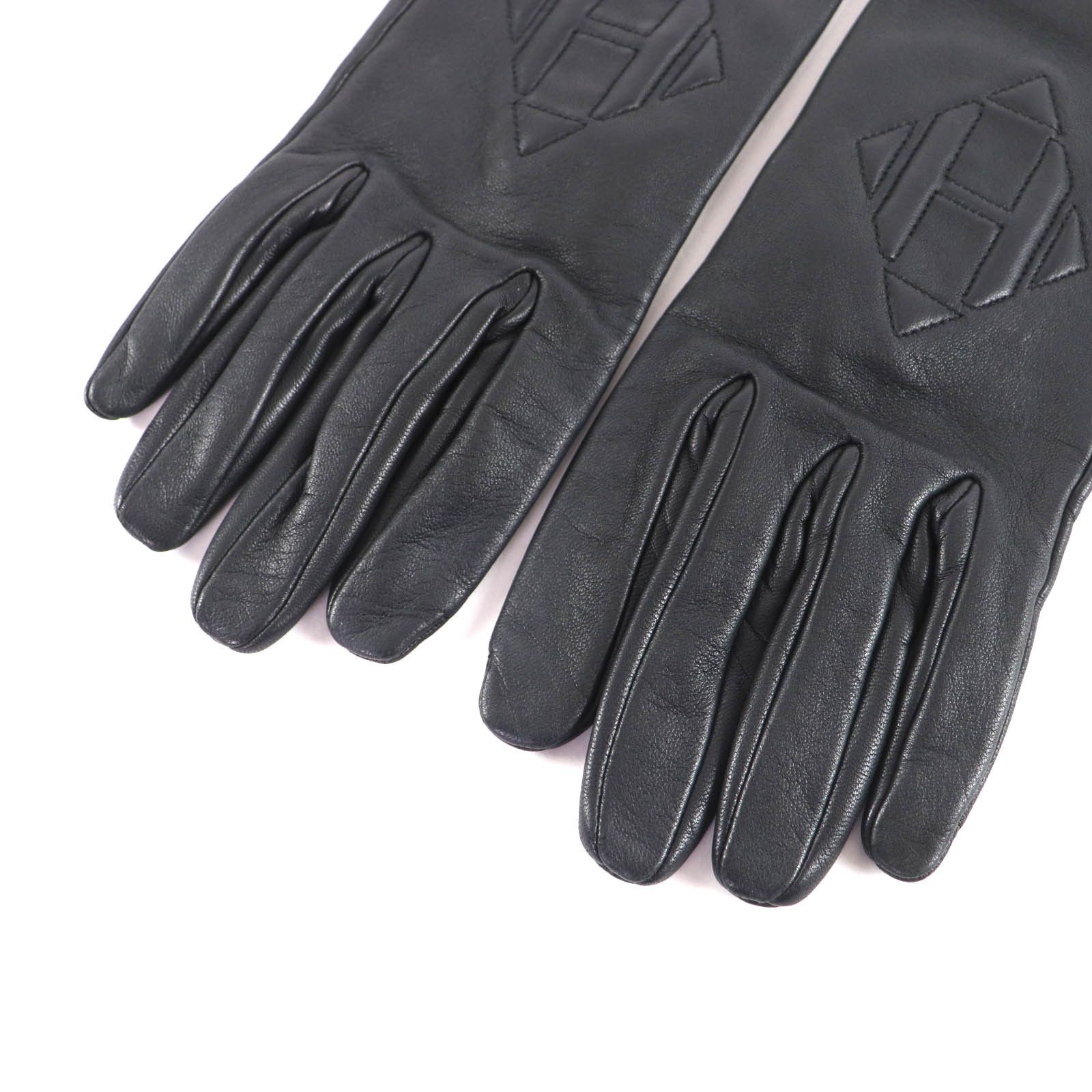 Hermes Hermes Hermes Lambskin Gloves Leather Gloves DUTY FREE for USA Size ONE SIZE - 5 Thumbnail