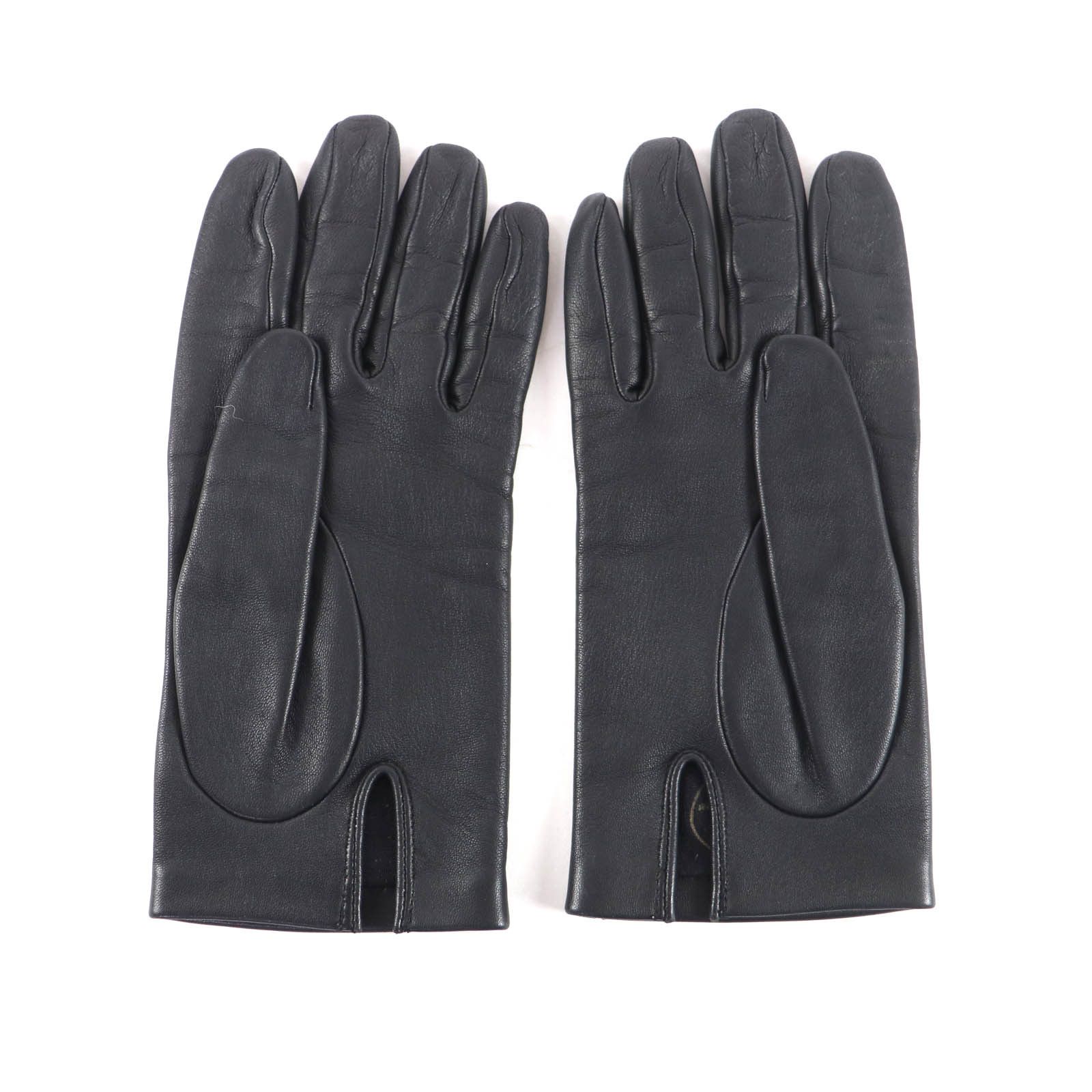 Hermes Hermes Hermes Lambskin Gloves Leather Gloves DUTY FREE for USA Size ONE SIZE - 4 Thumbnail