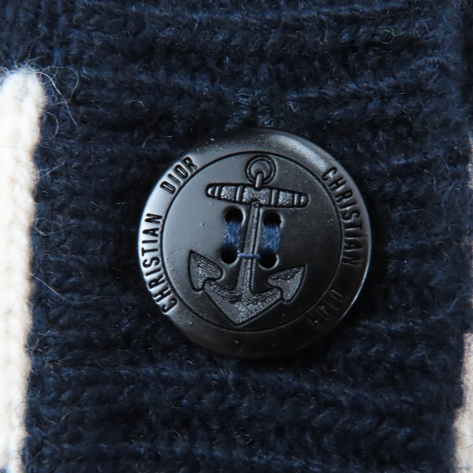 Dior Dior Christian Dior Maniere Marine Wool Cashmere Cardigan Textile Tops DUTY FREE for USA Size ONE SIZE - 5 Thumbnail