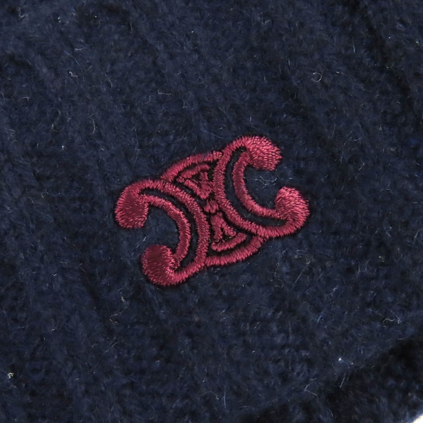 Celine Celine Celine Triomphe Cashmere Beanie Textile Hats 2AE0L362W DUTY FREE for USA Size ONE SIZE - 6 Thumbnail