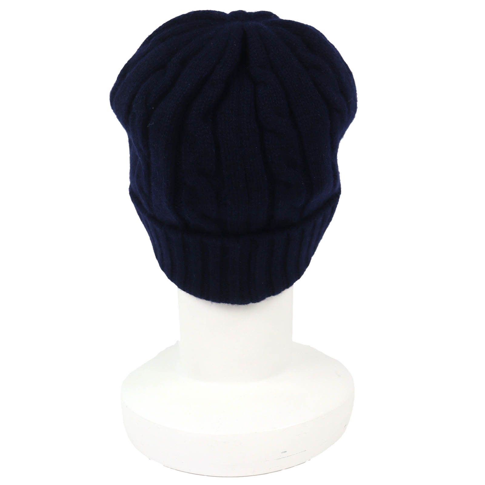 Celine Celine Celine Triomphe Cashmere Beanie Textile Hats 2AE0L362W DUTY FREE for USA Size ONE SIZE - 4 Thumbnail
