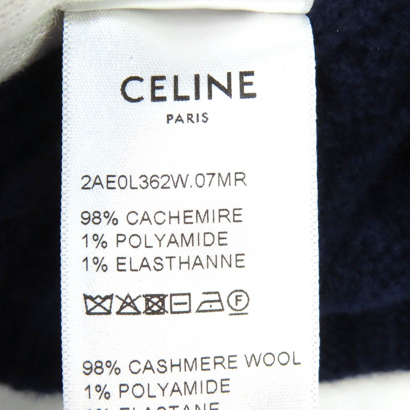 Celine Celine Celine Triomphe Cashmere Beanie Textile Hats 2AE0L362W DUTY FREE for USA Size ONE SIZE - 8 Thumbnail