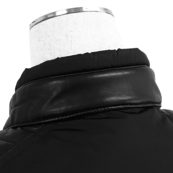 Moncler Moncler Moncler Leather Combination Down Jacket Leather Outerwear DUTY FREE for USA Size ONE SIZE - 7 Thumbnail