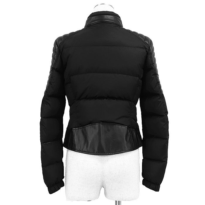 Moncler Moncler Moncler Leather Combination Down Jacket Leather Outerwear DUTY FREE for USA Size ONE SIZE - 6 Thumbnail