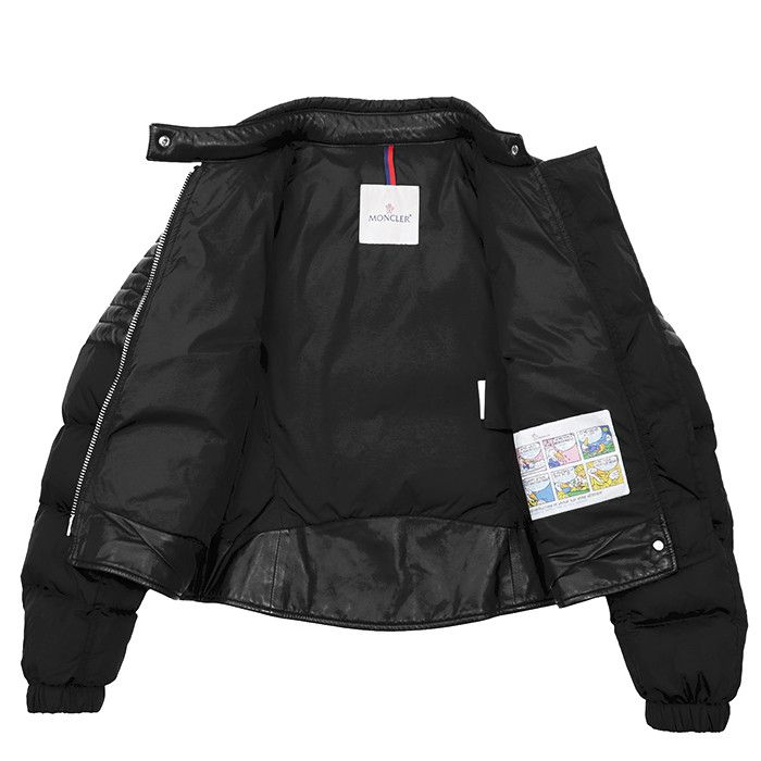 Moncler Moncler Moncler Leather Combination Down Jacket Leather Outerwear DUTY FREE for USA Size ONE SIZE - 8 Thumbnail