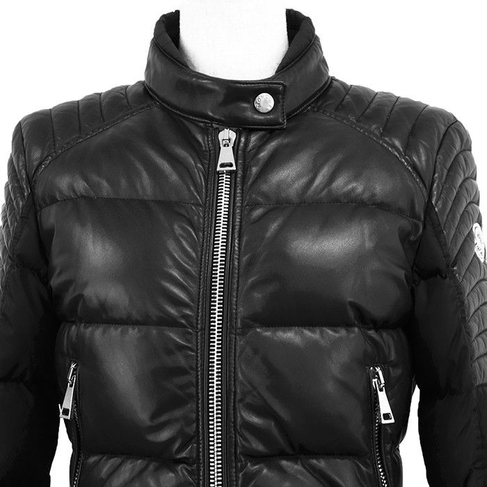 Moncler Moncler Moncler Leather Combination Down Jacket Leather Outerwear DUTY FREE for USA Size ONE SIZE - 11 Thumbnail