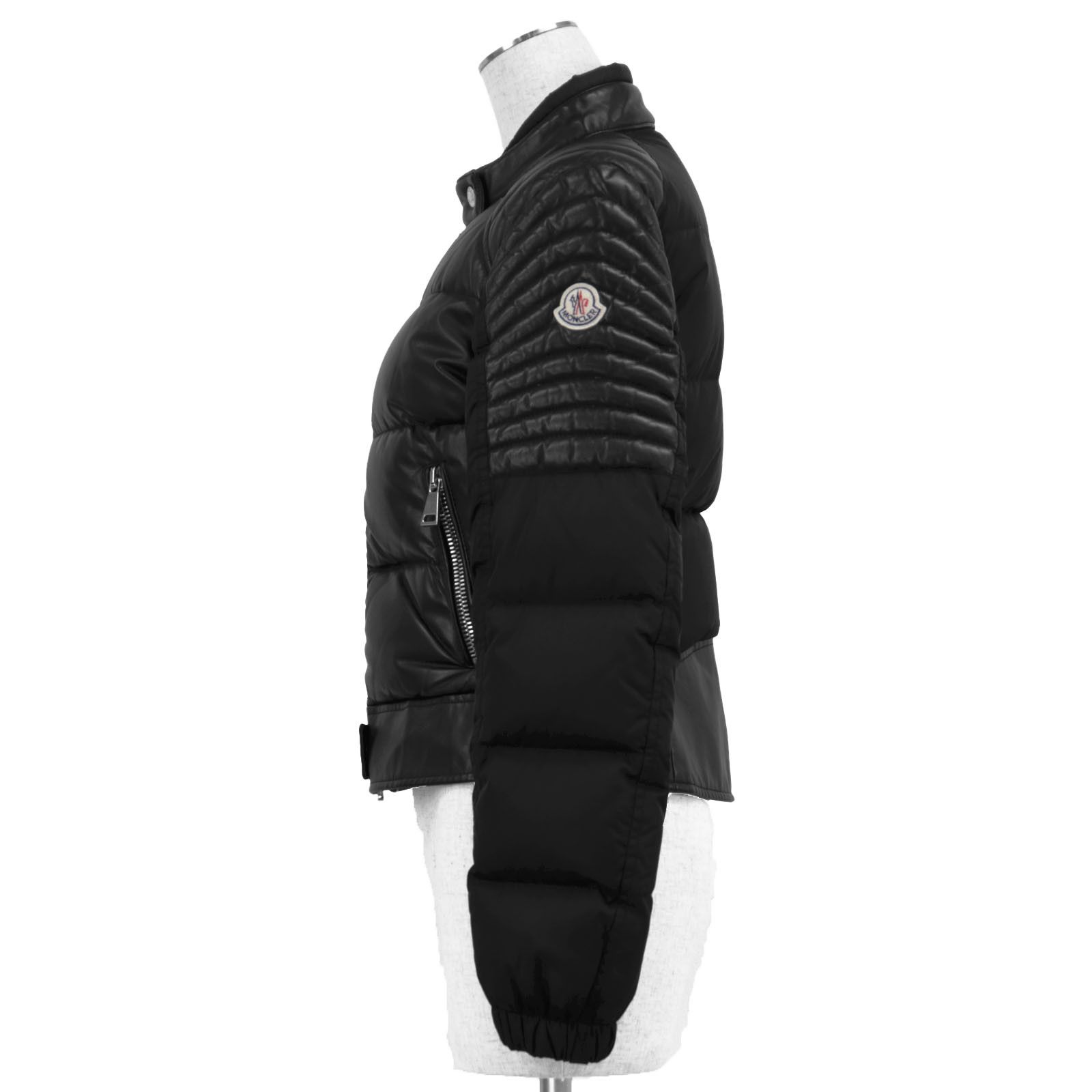 Moncler Moncler Moncler Leather Combination Down Jacket Leather Outerwear DUTY FREE for USA Size ONE SIZE - 15 Thumbnail