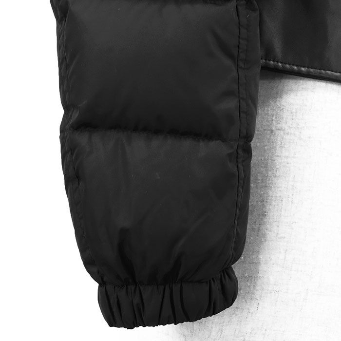 Moncler Moncler Moncler Leather Combination Down Jacket Leather Outerwear DUTY FREE for USA Size ONE SIZE - 4 Thumbnail